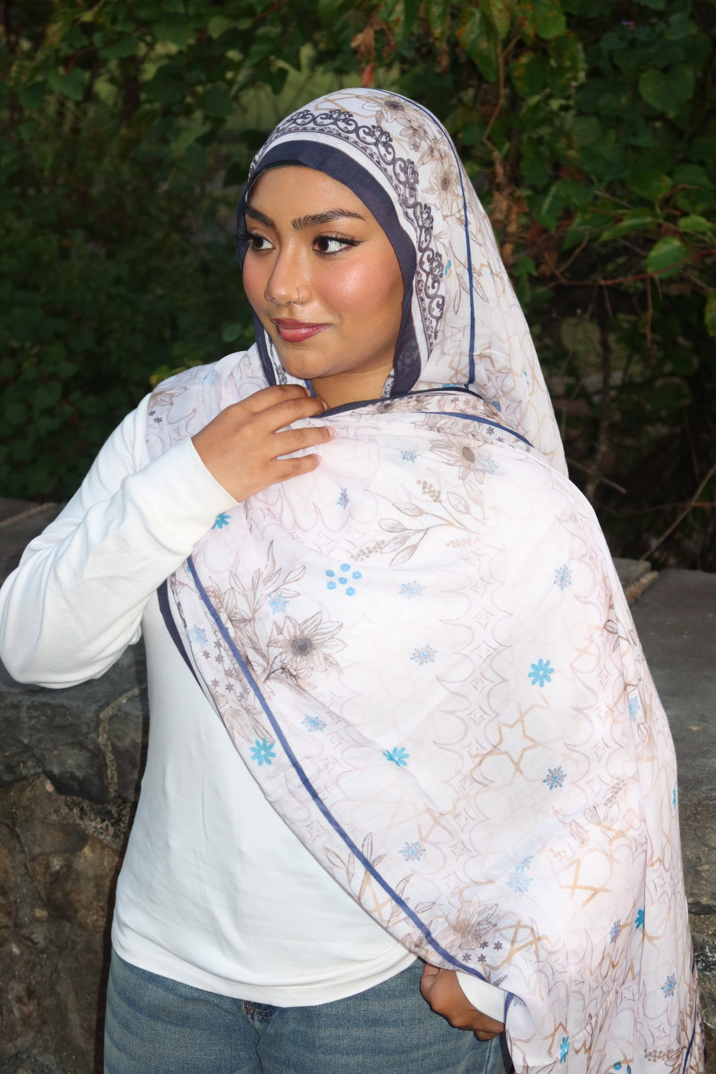 Crystal Pearl Pashmina