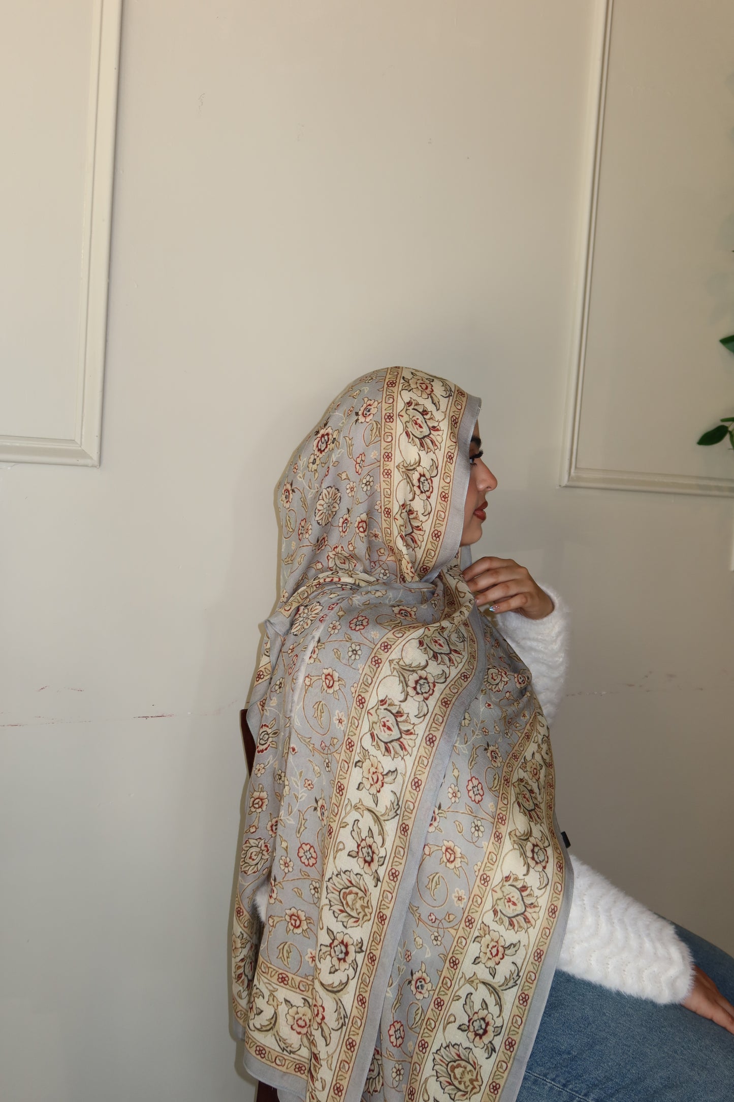 Frosted Dove Pashmina