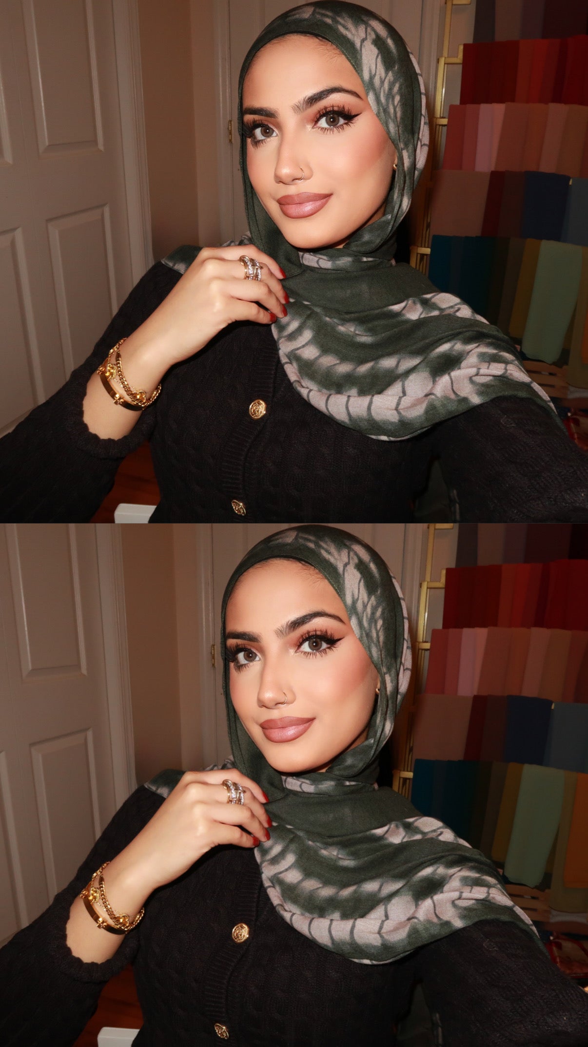 Muted Olive Ripple