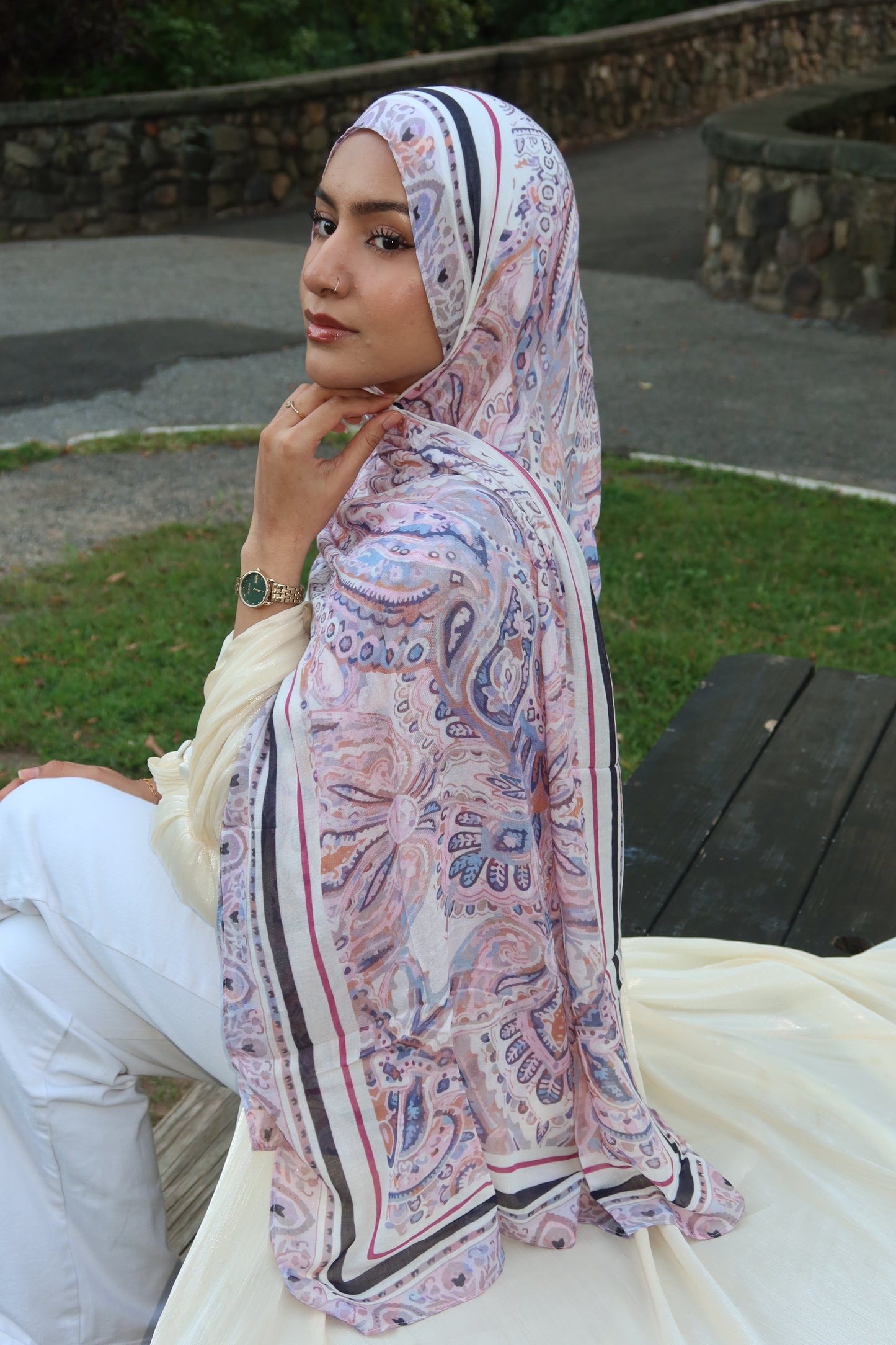 Lavender Rose Pashmina