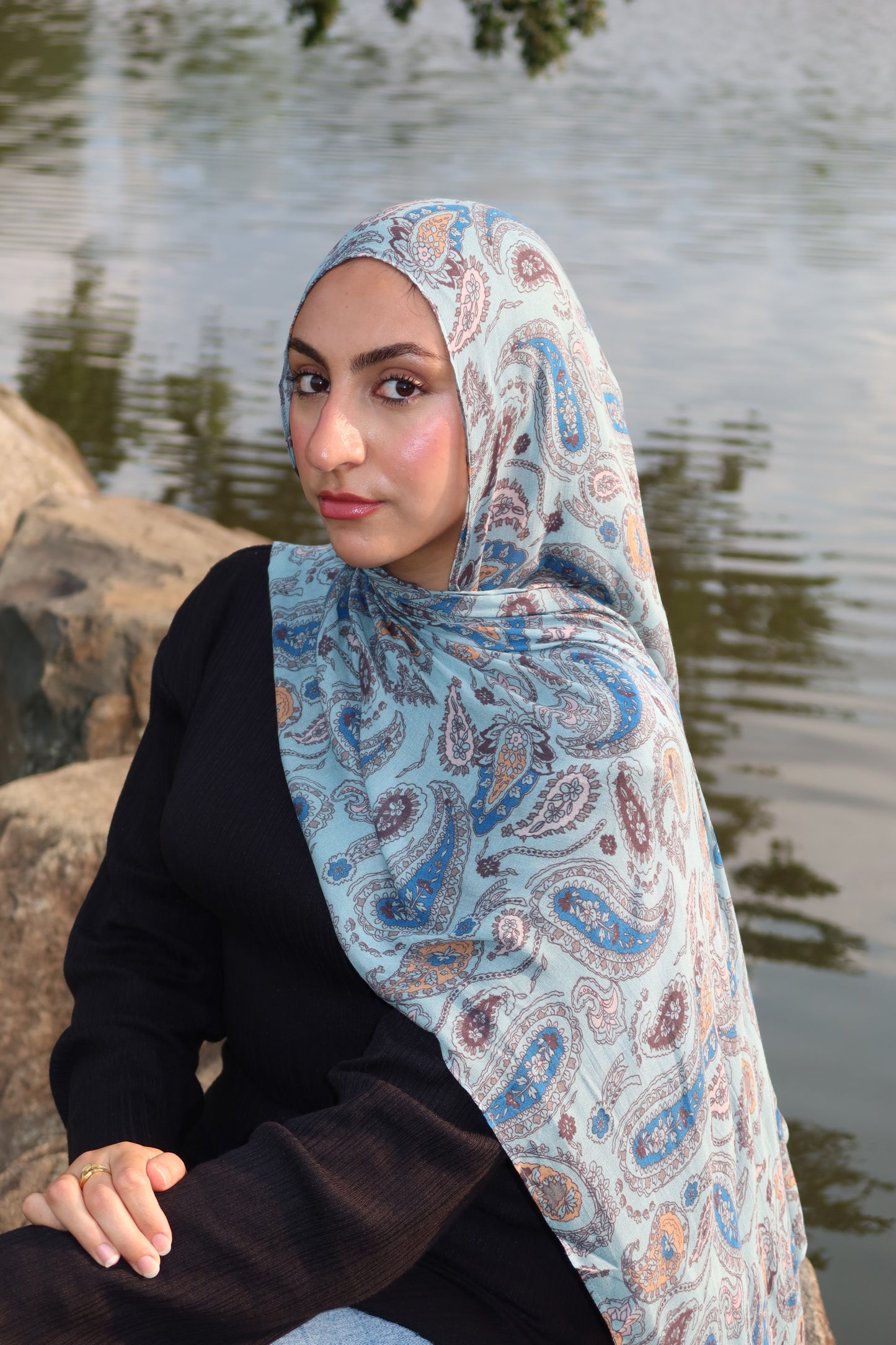 Dreamy Blue Paisley