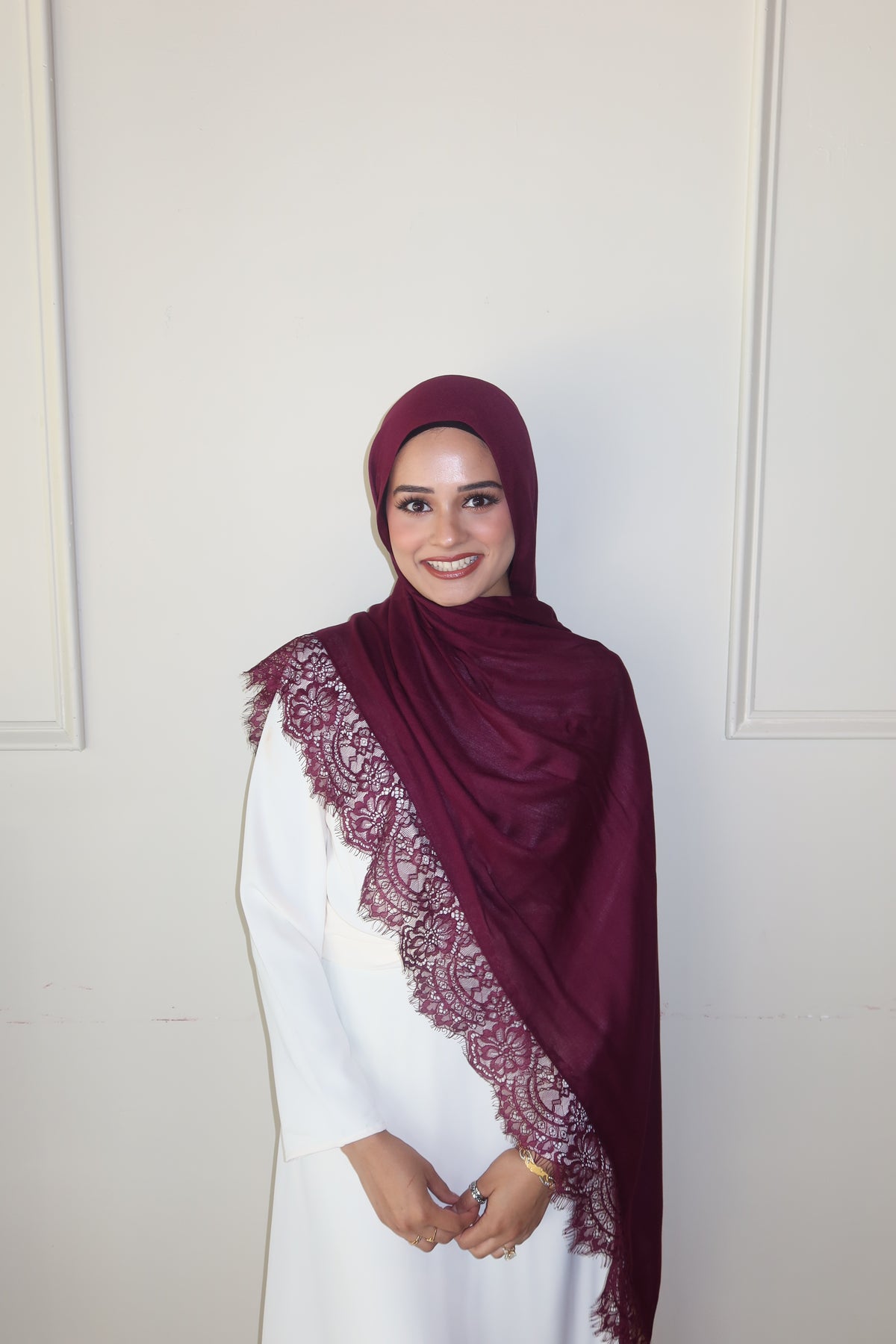 Deep Burgundy Lace