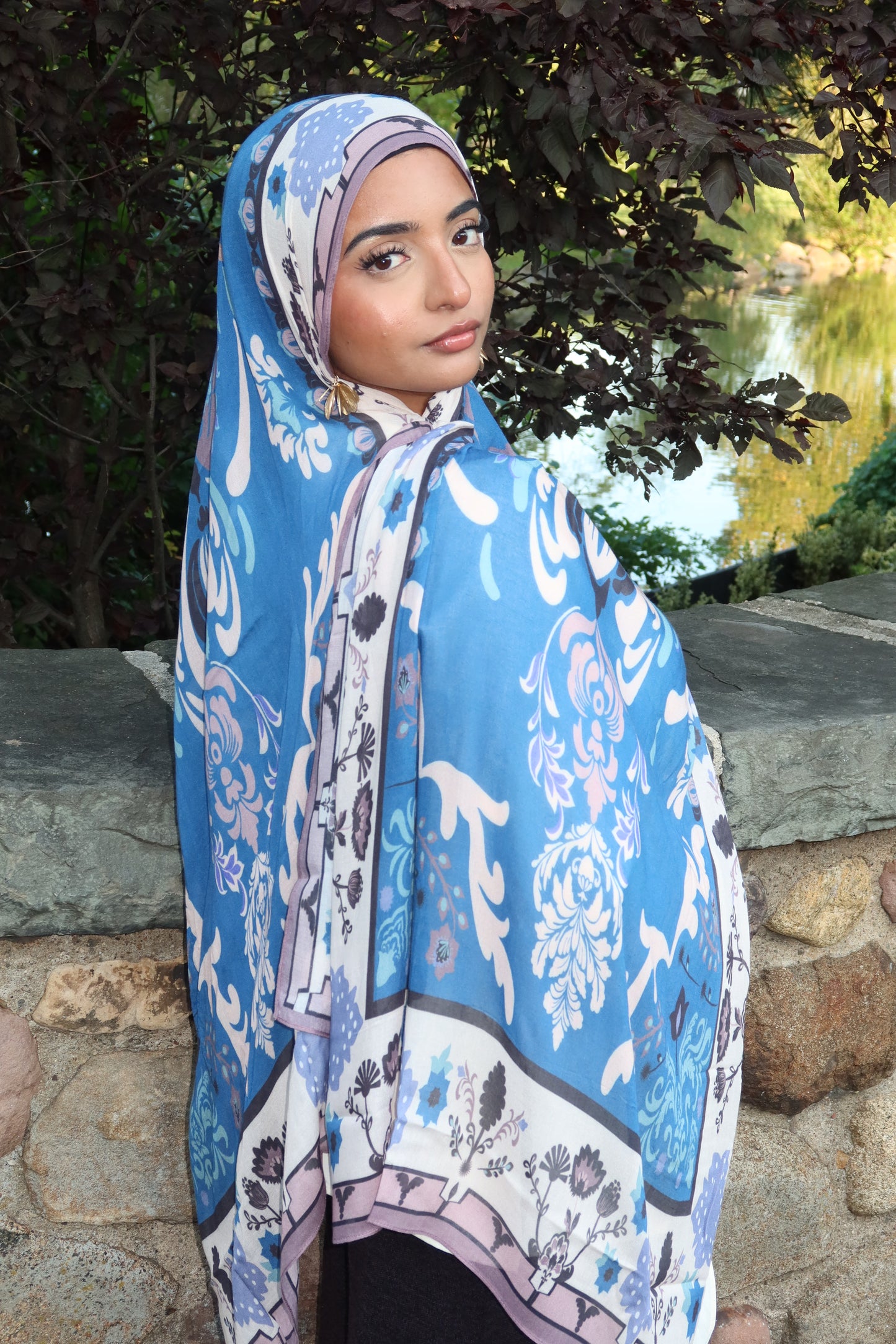 Sapphire Blue Pashmina