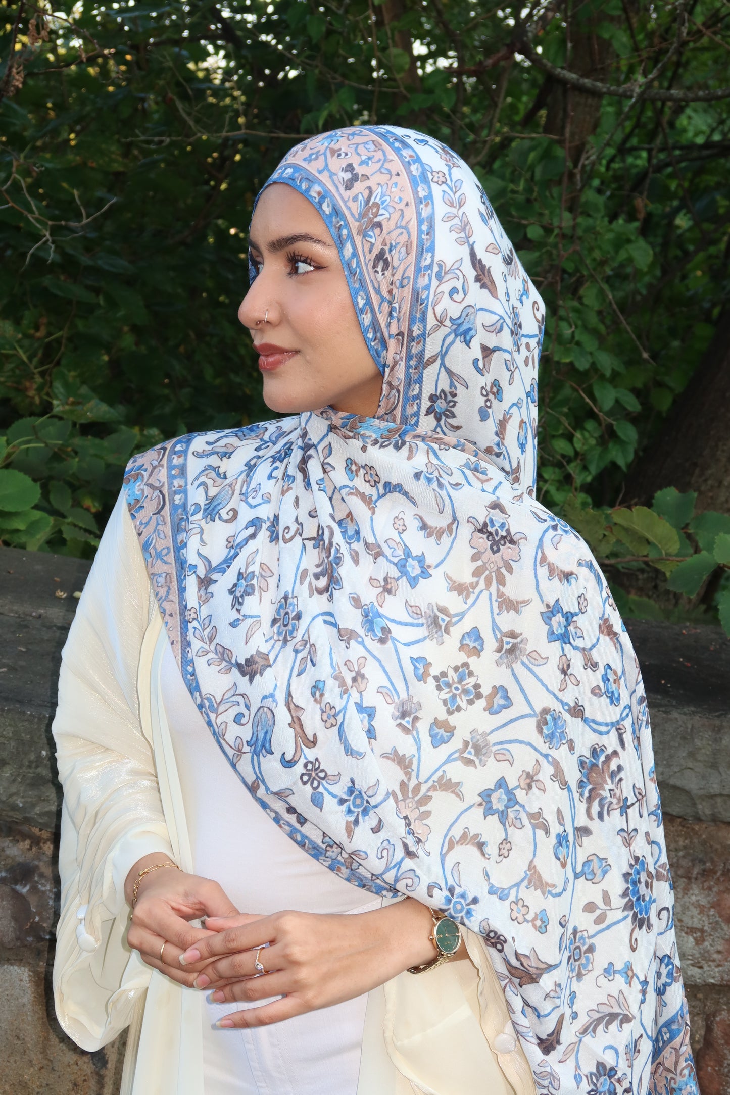 Soft Florals Pashmina