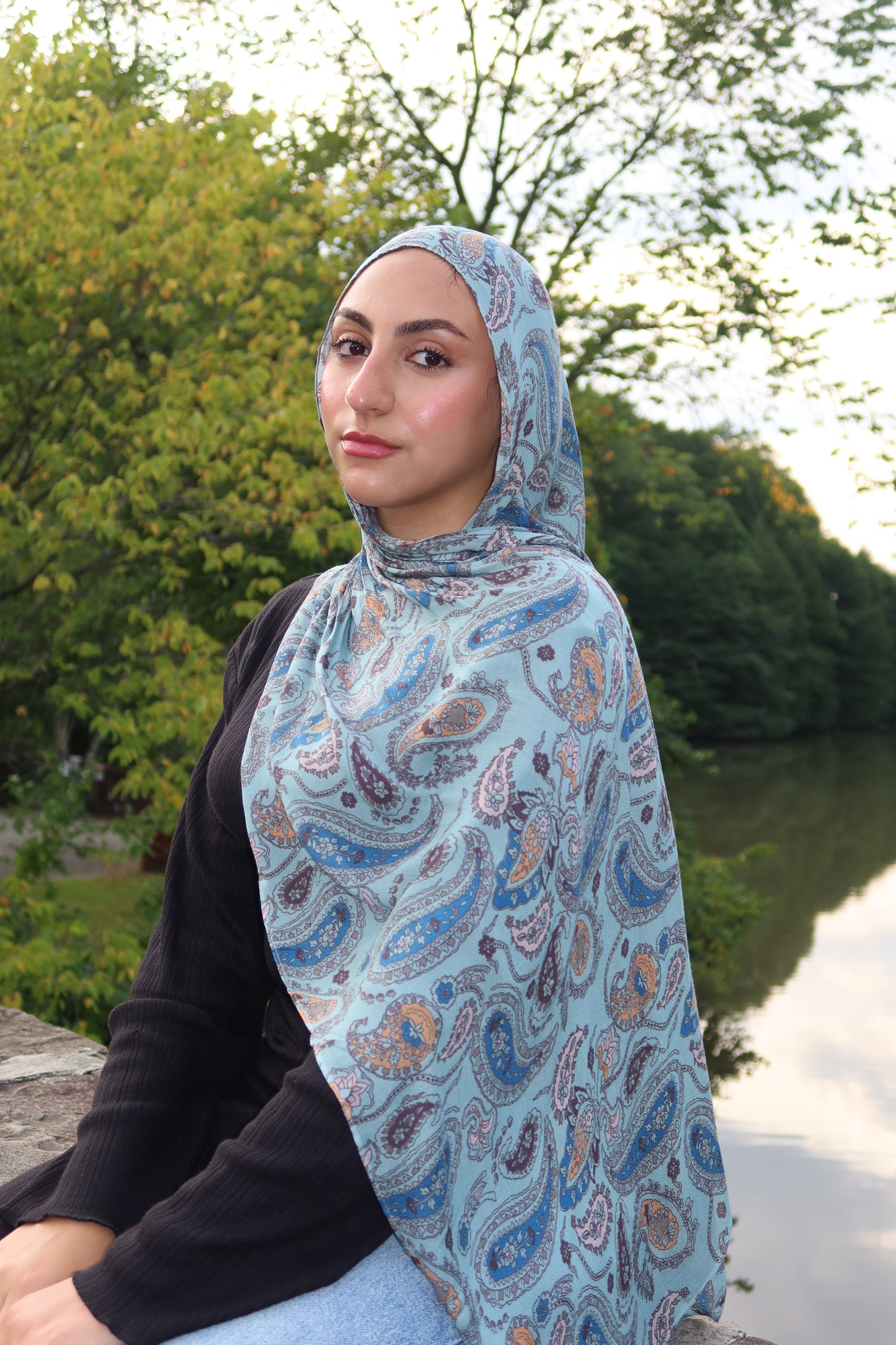 Dreamy Blue Paisley