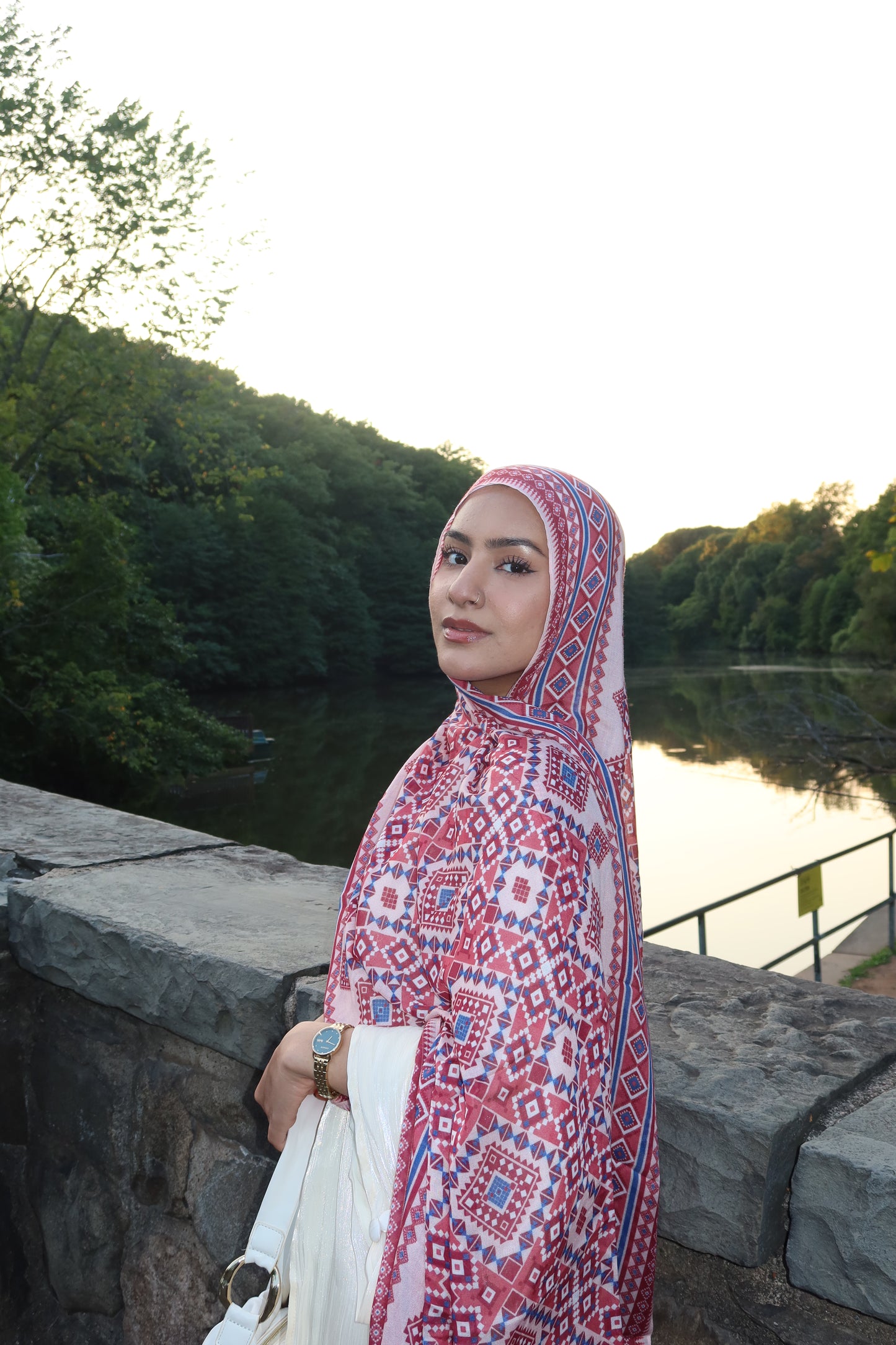 Ruby Mosaic Pashmina