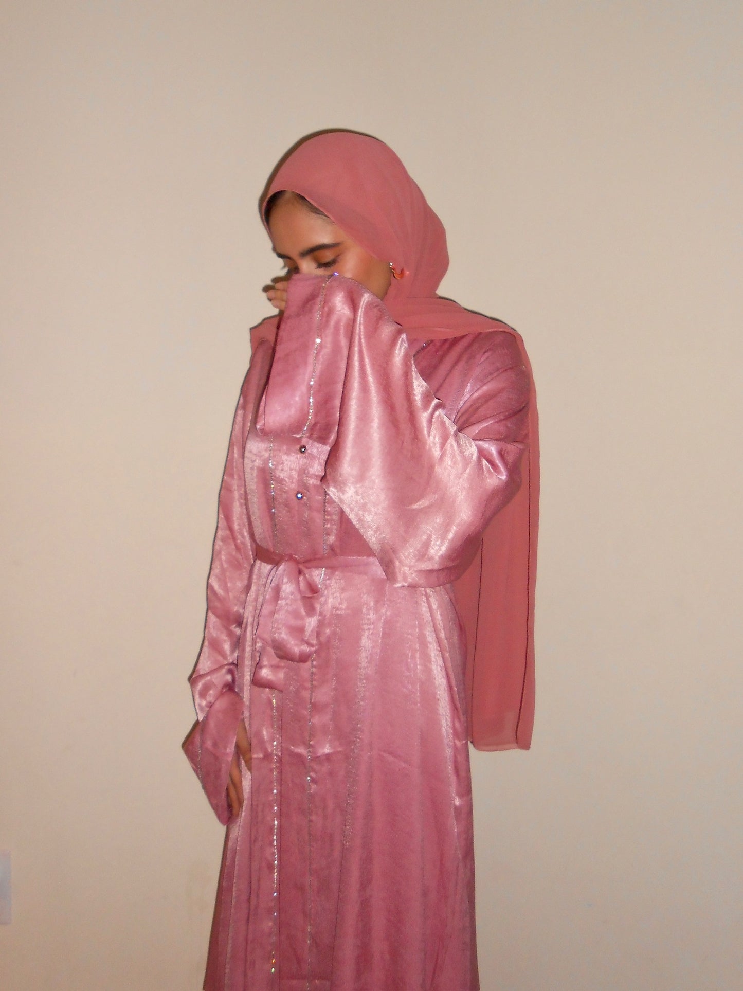 Velvet Satin 4 Piece Abayas