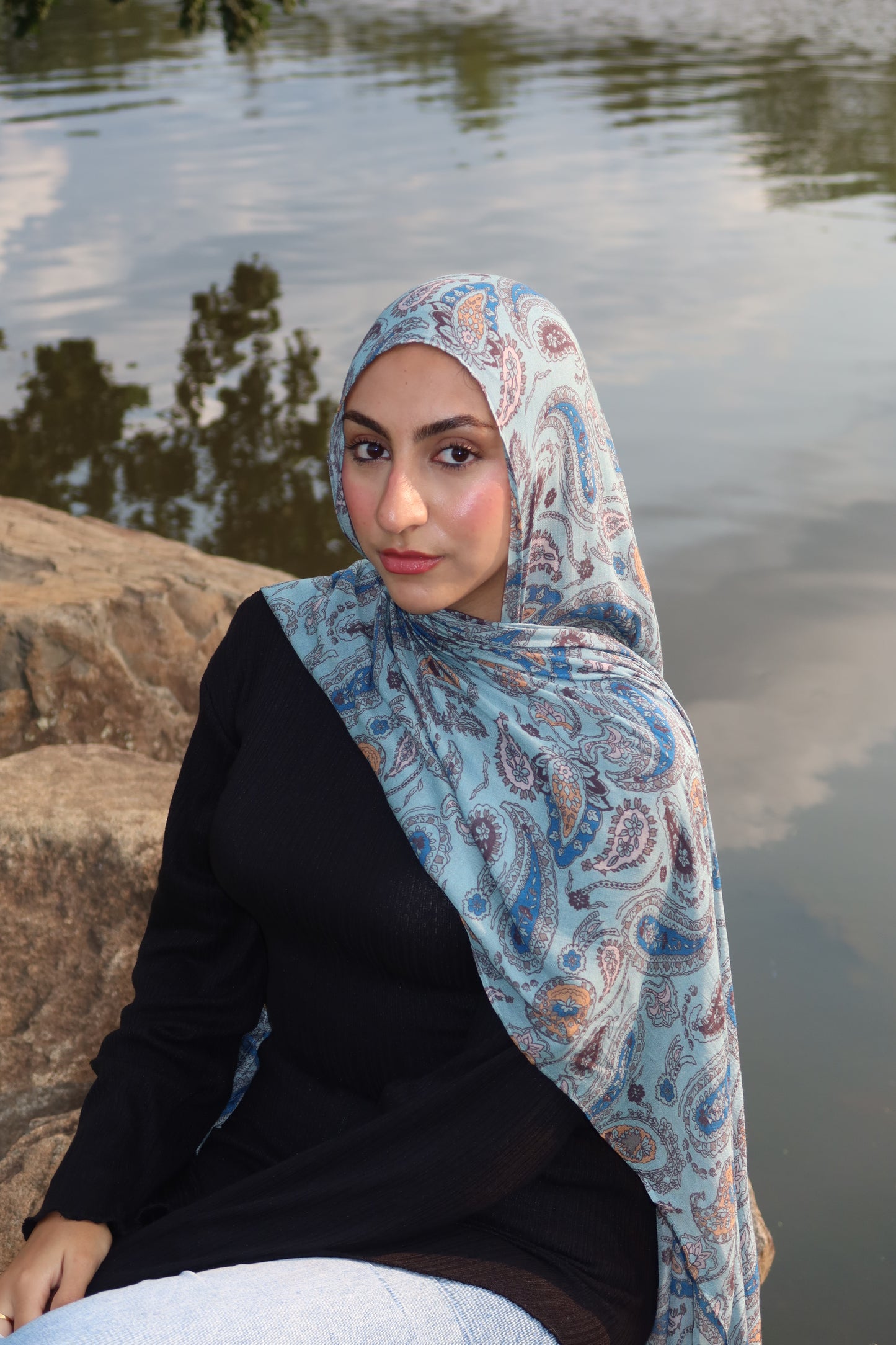 Dreamy Blue Paisley