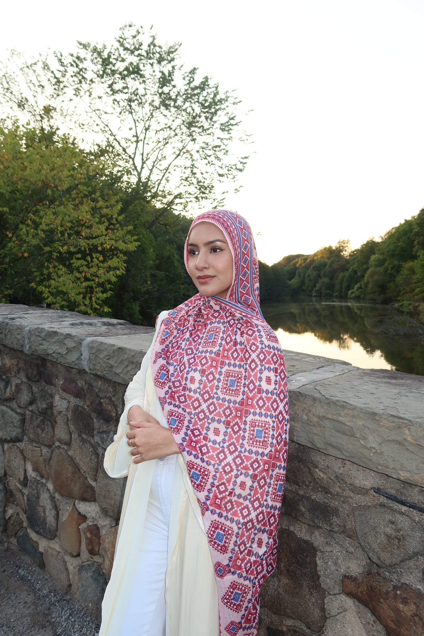 Ruby Mosaic Pashmina