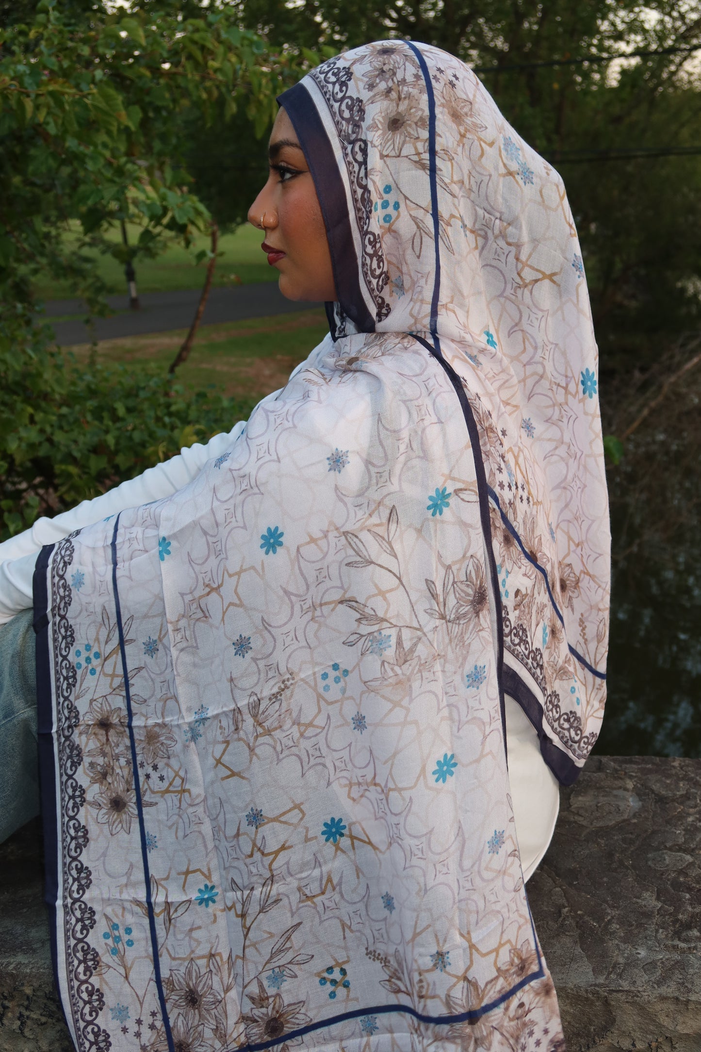 Crystal Pearl Pashmina