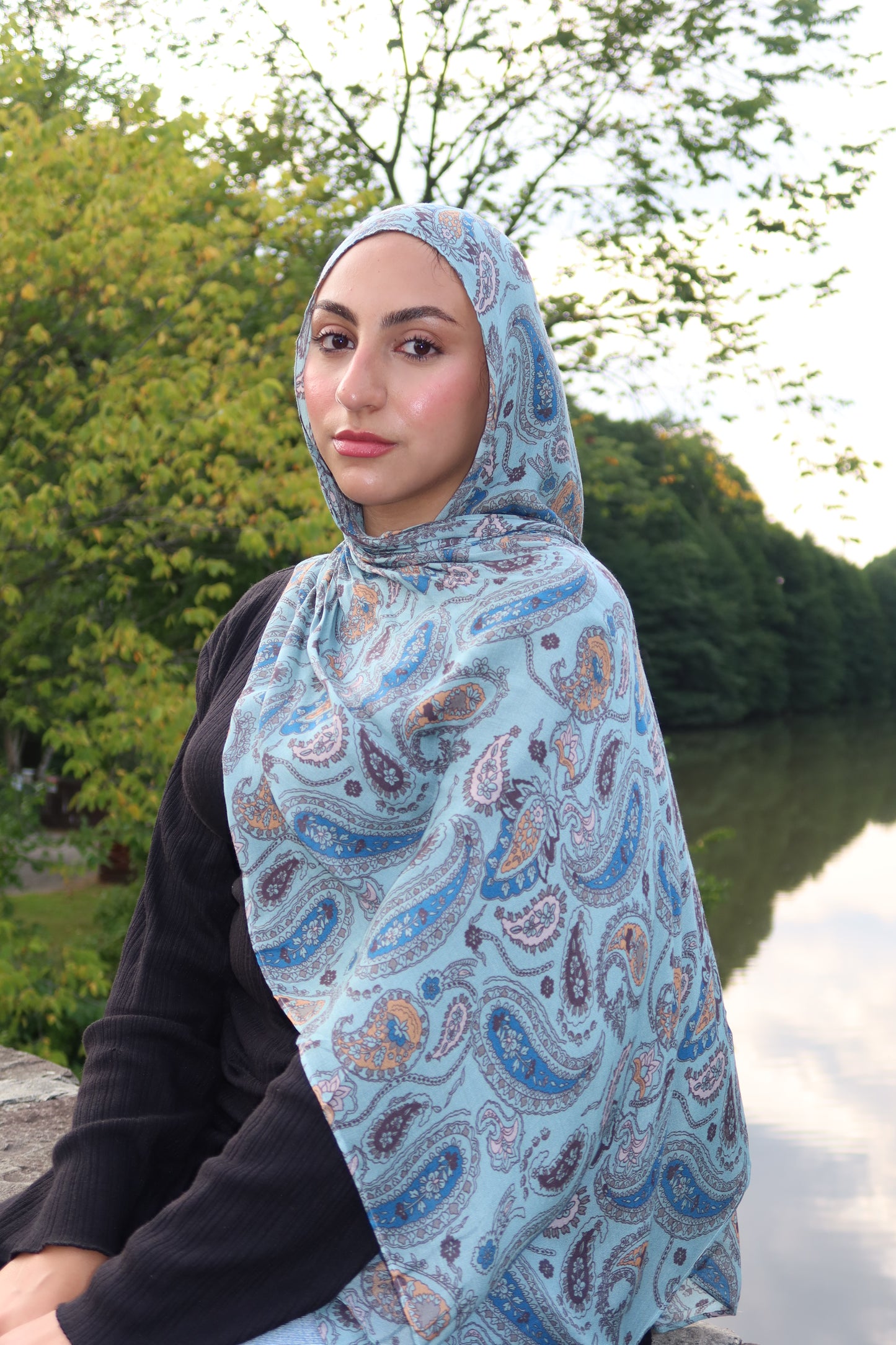 Dreamy Blue Paisley