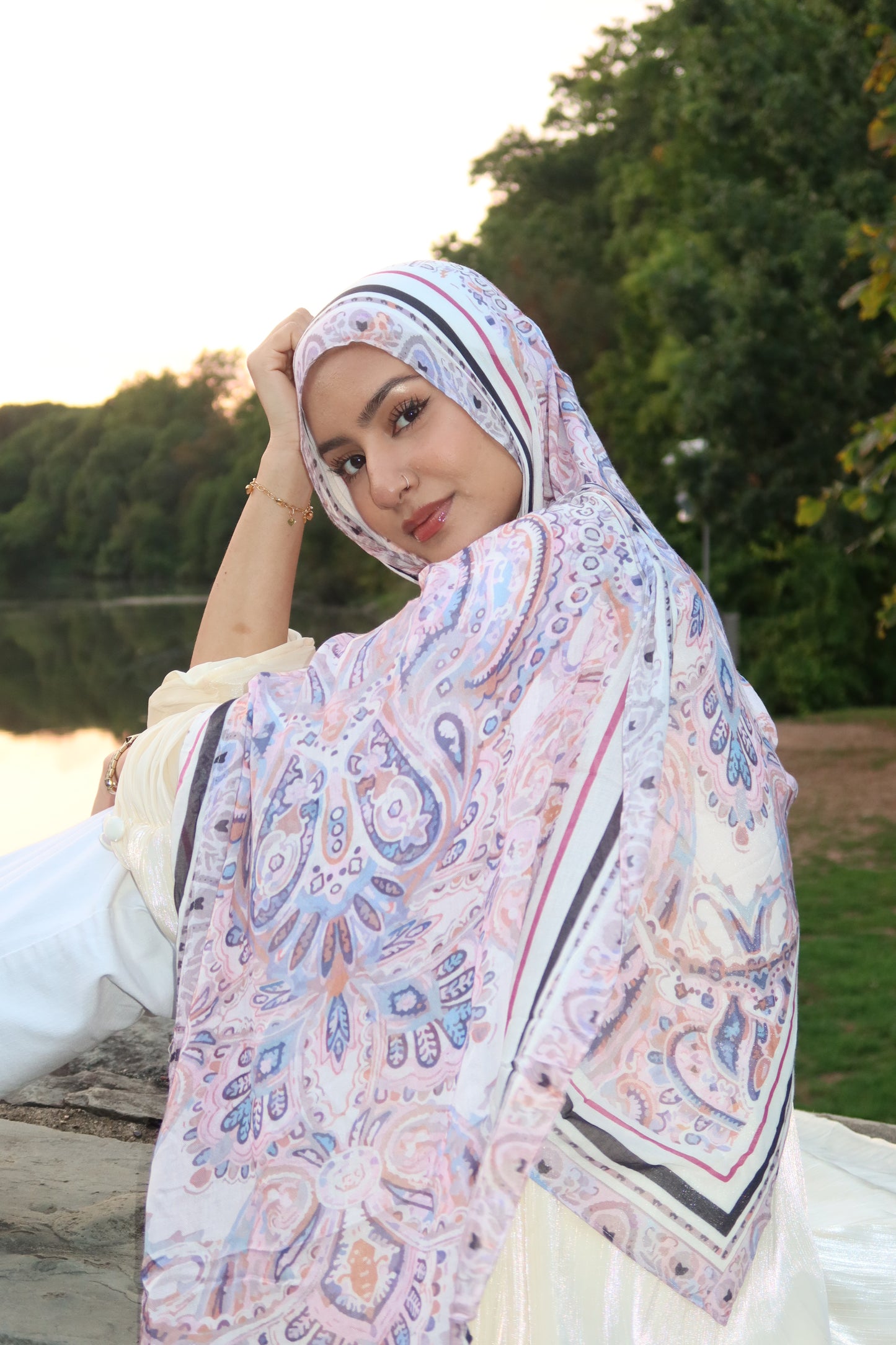 Lavender Rose Pashmina