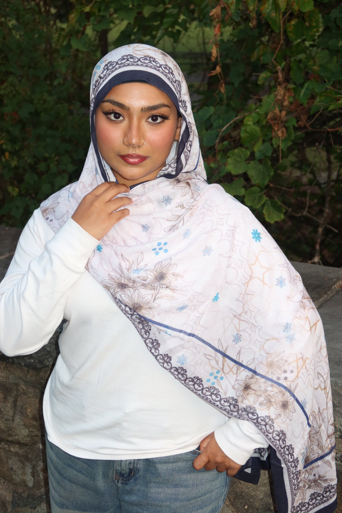 Crystal Pearl Pashmina