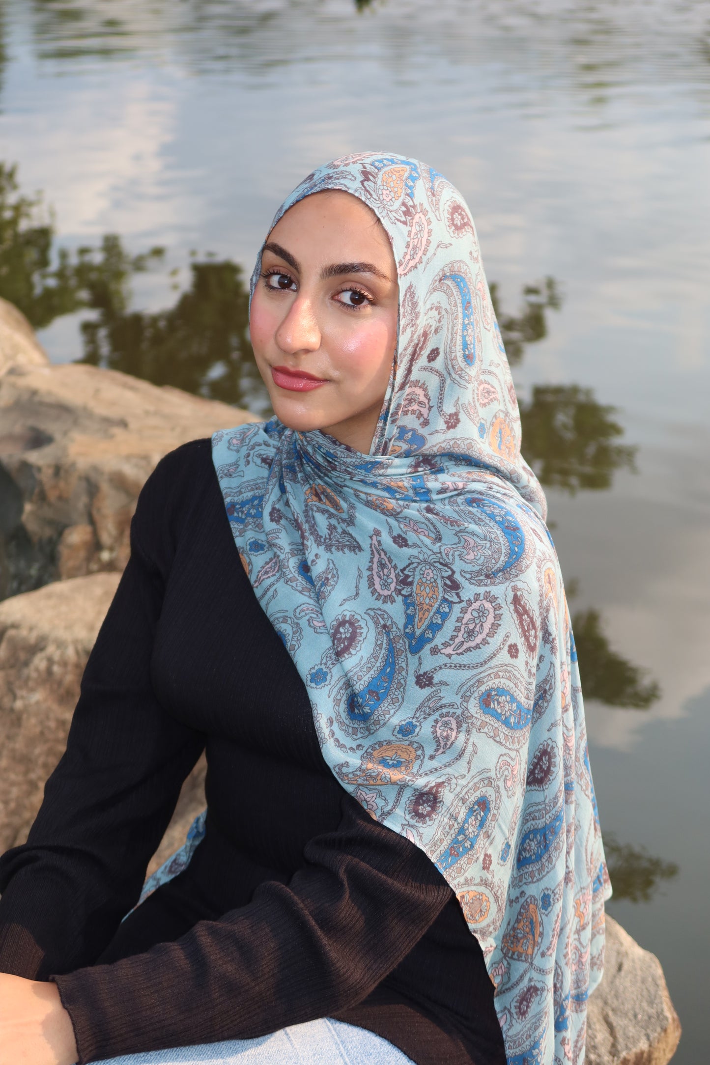 Dreamy Blue Paisley