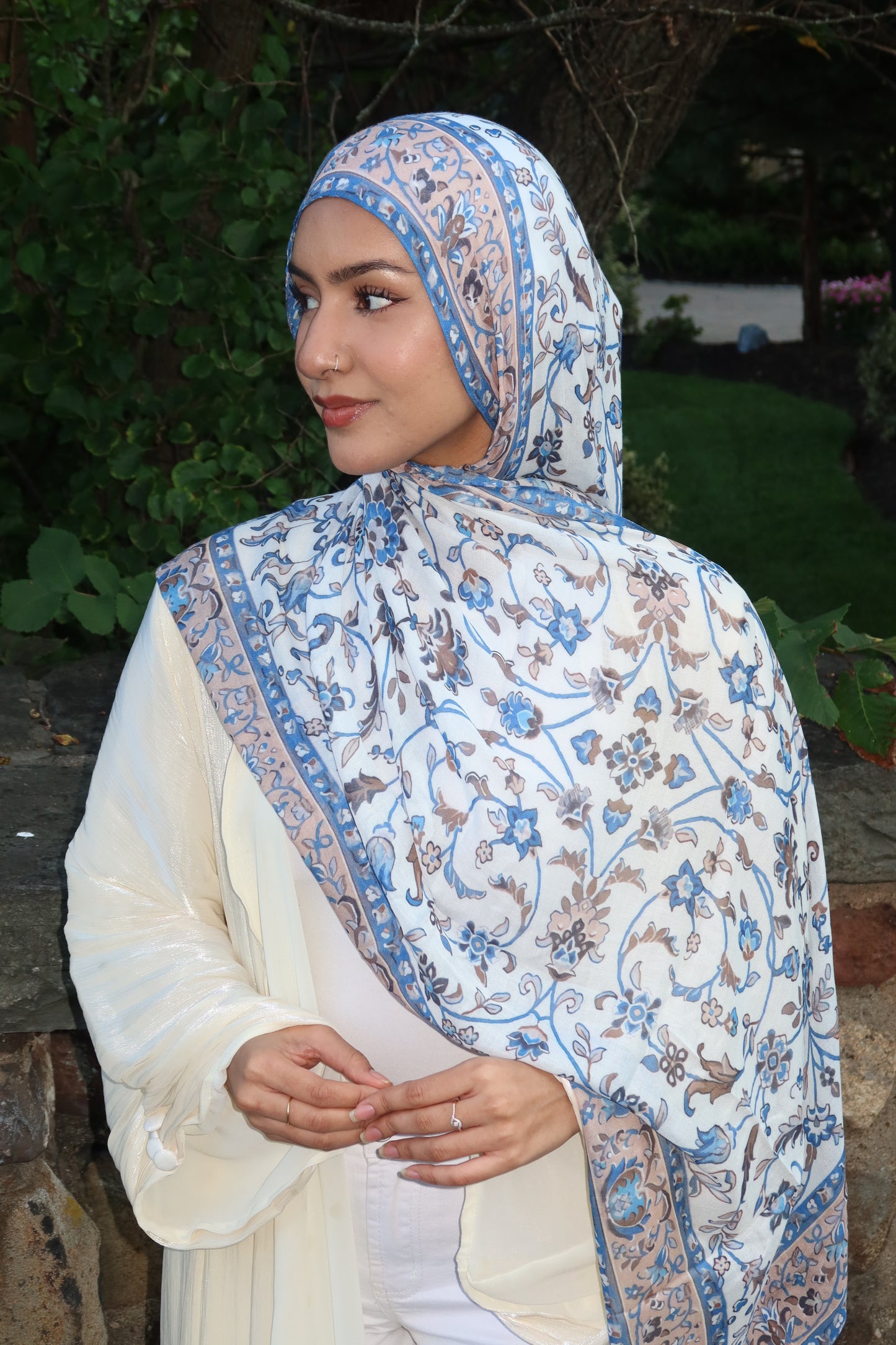 Soft Florals Pashmina