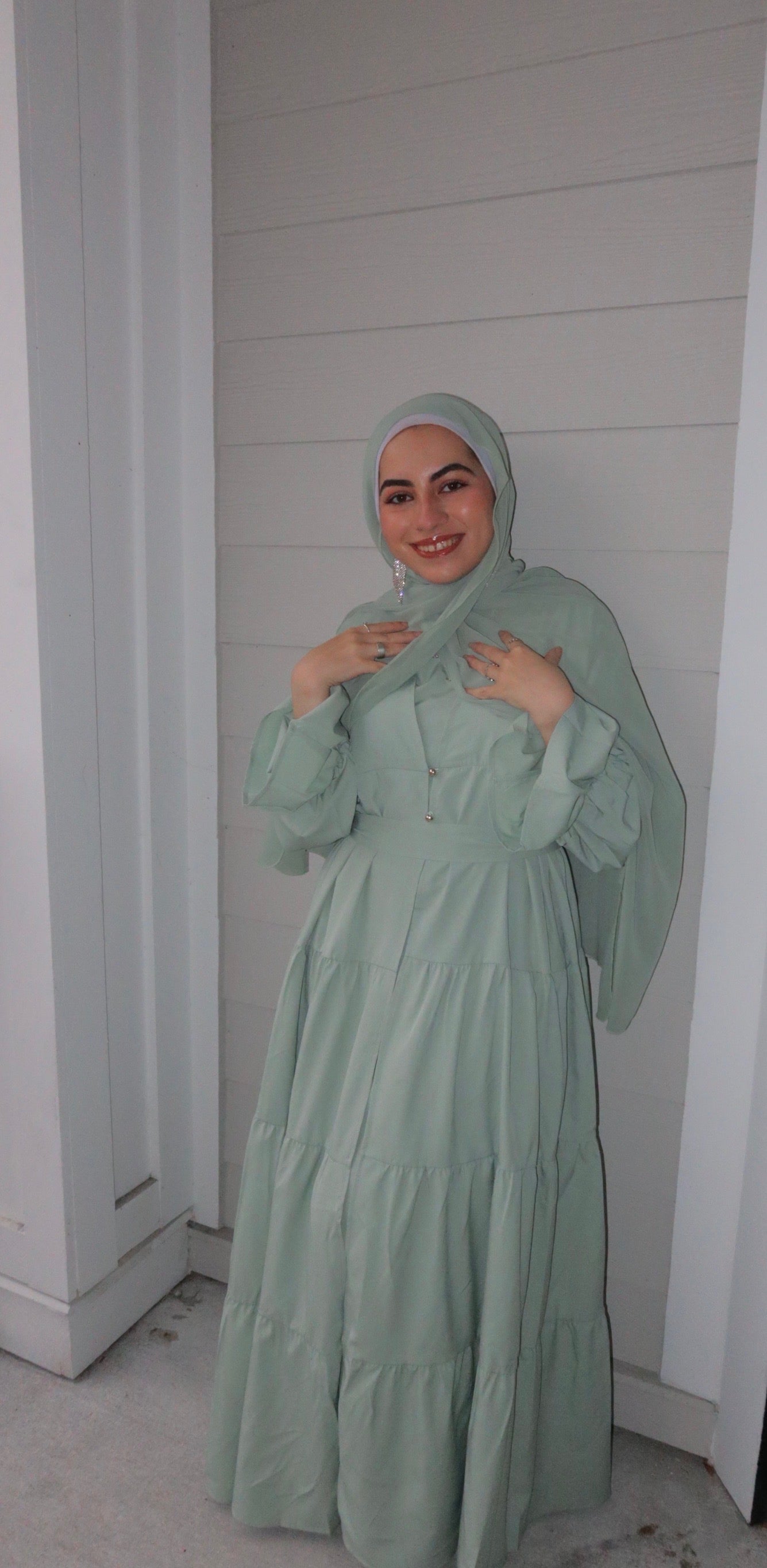 4 Piece Layered Abaya Set💕