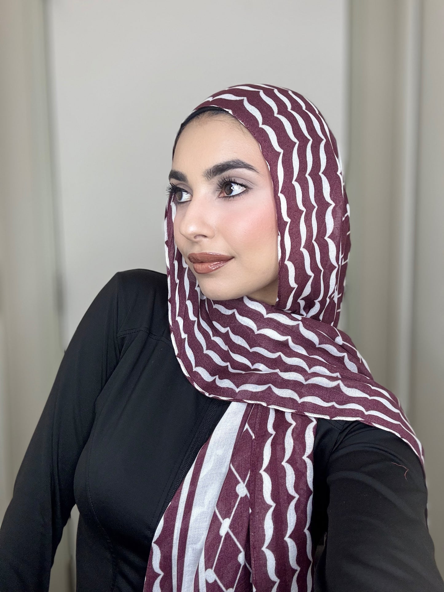 Maroon Keffiyeh