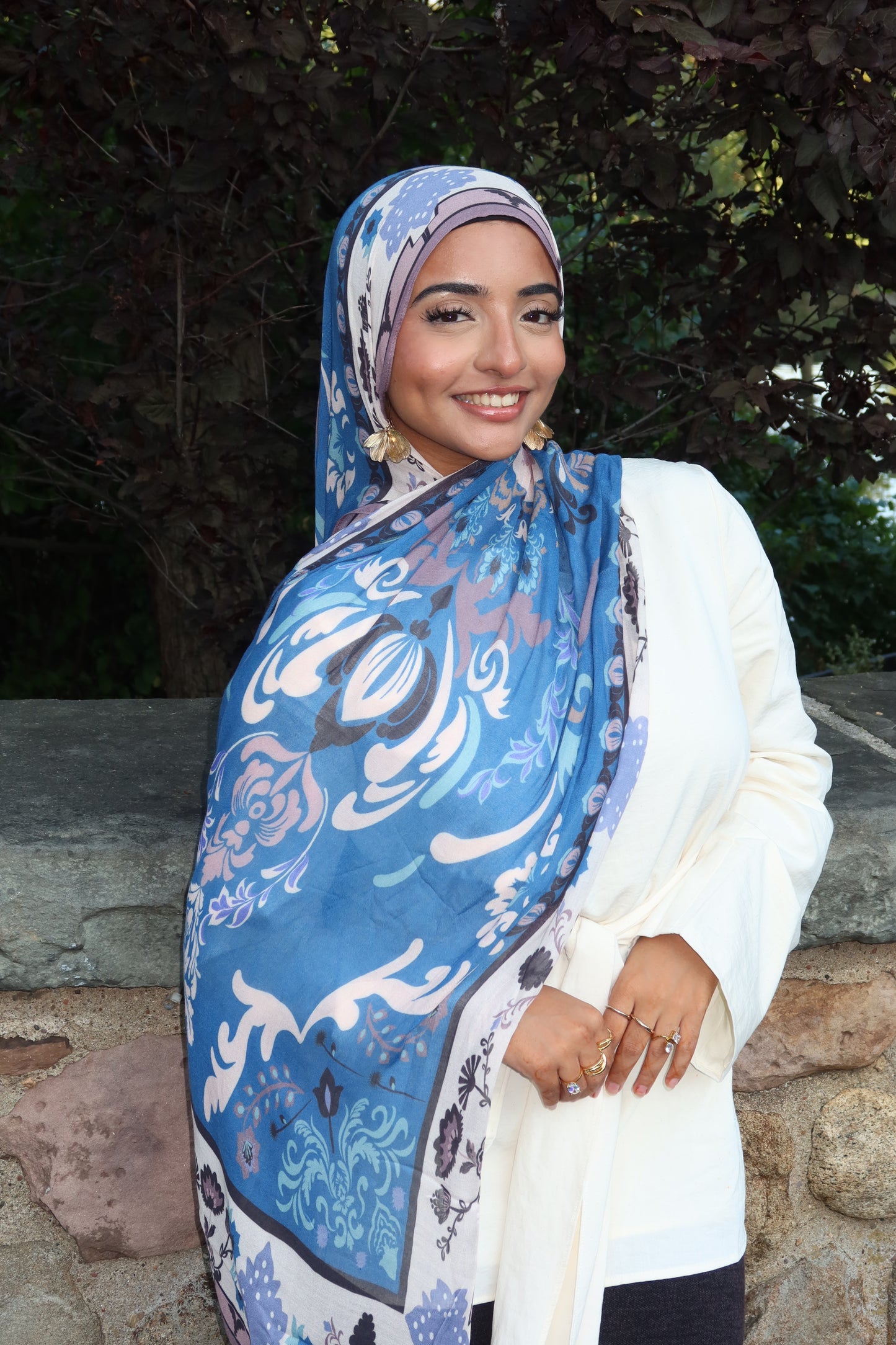 Sapphire Blue Pashmina