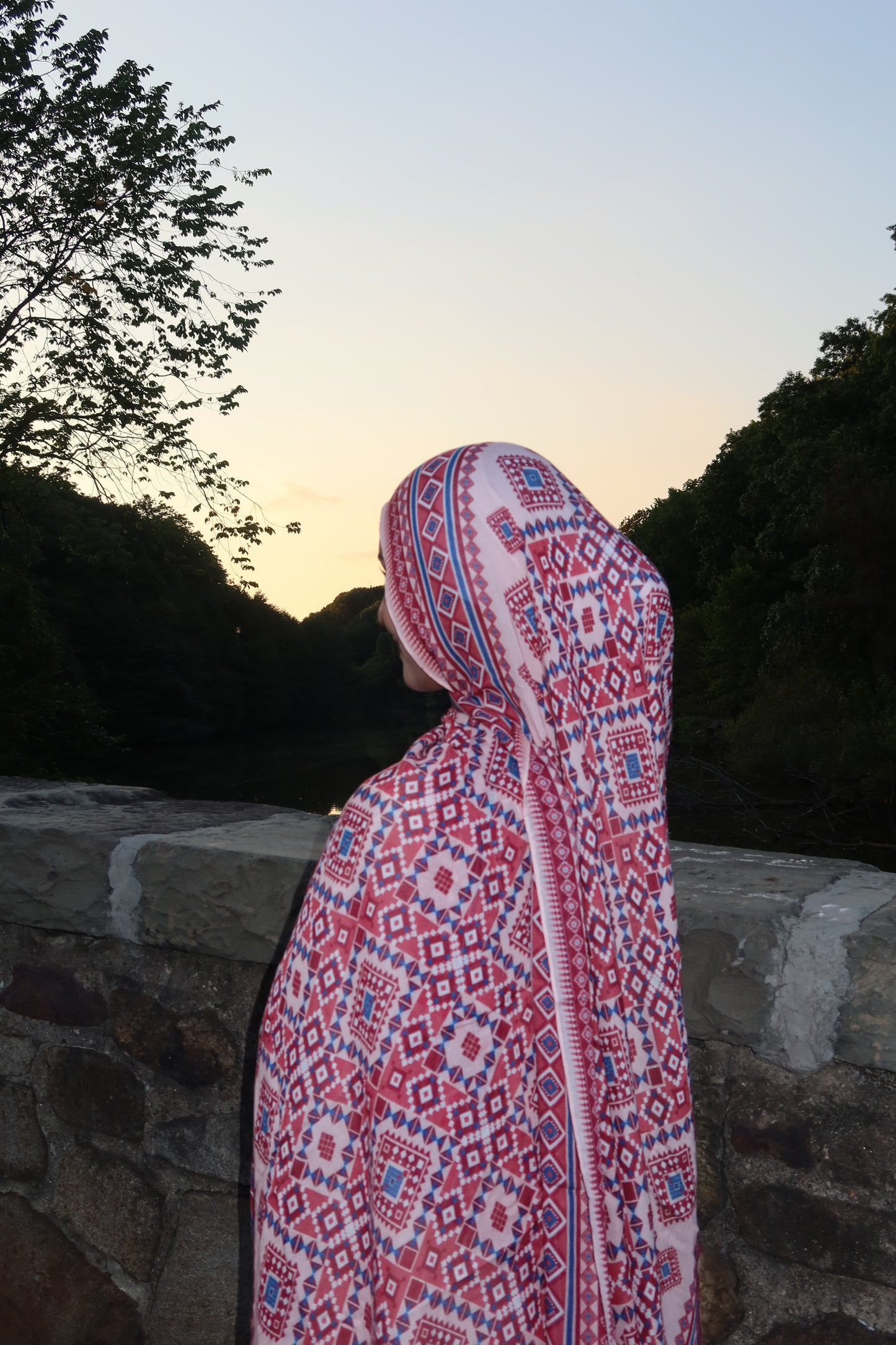 Ruby Mosaic Pashmina