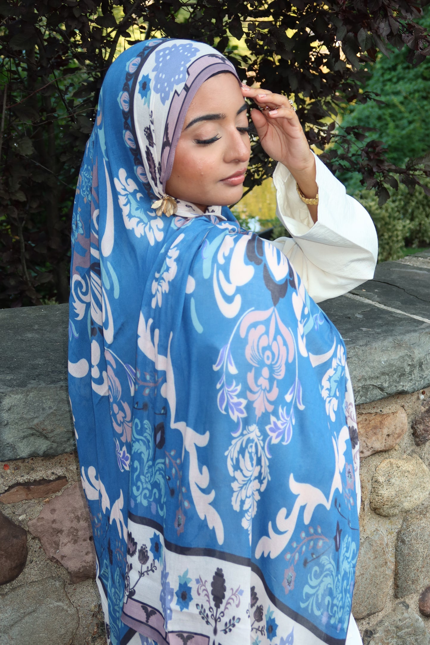 Sapphire Blue Pashmina