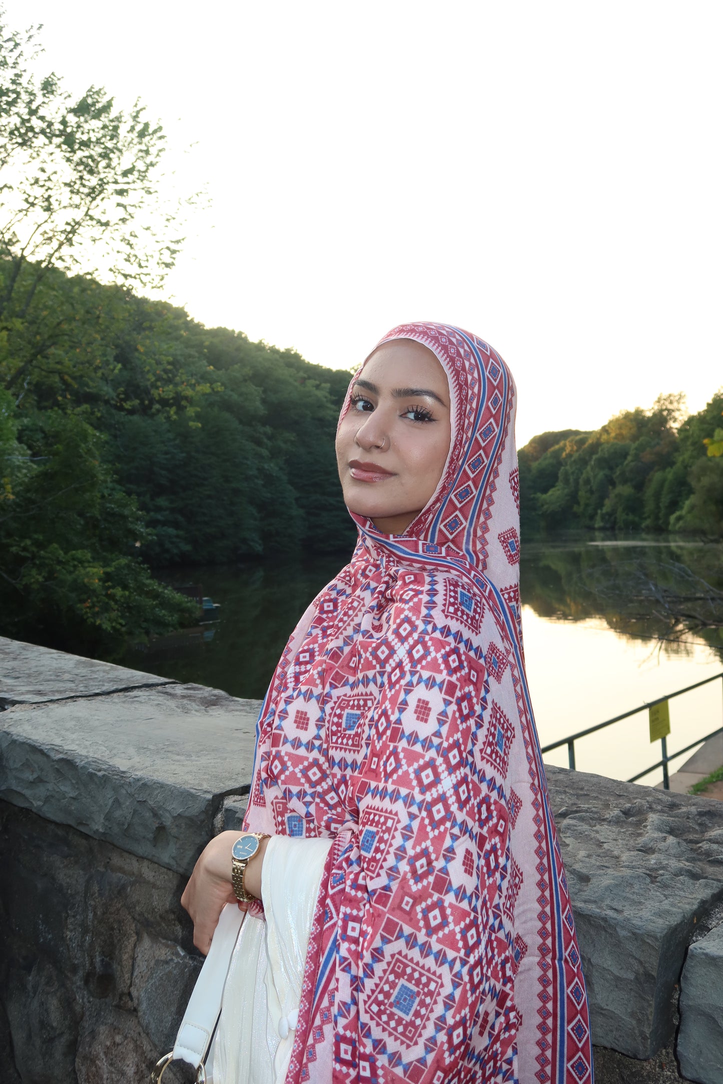 Ruby Mosaic Pashmina