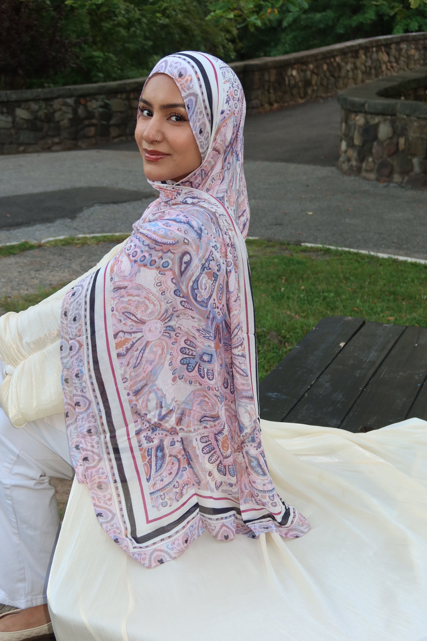 Lavender Rose Pashmina