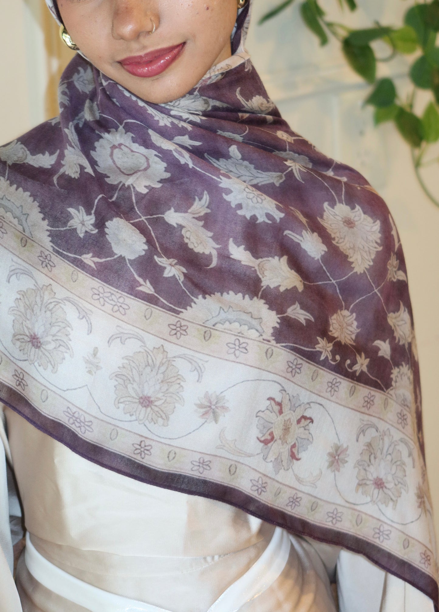 Plum Haze Pashmina
