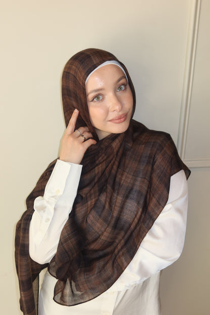 Espresso Brown Plaid