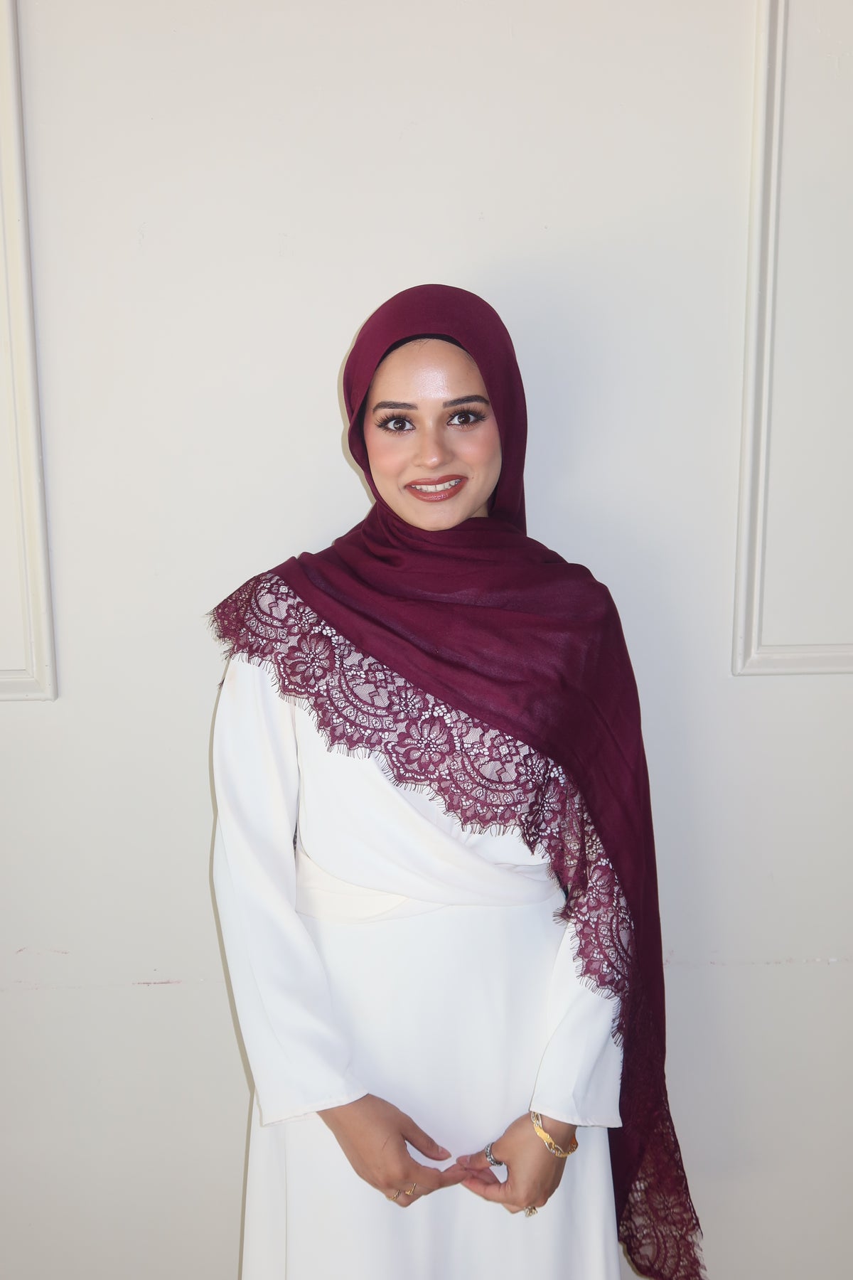 Deep Burgundy Lace