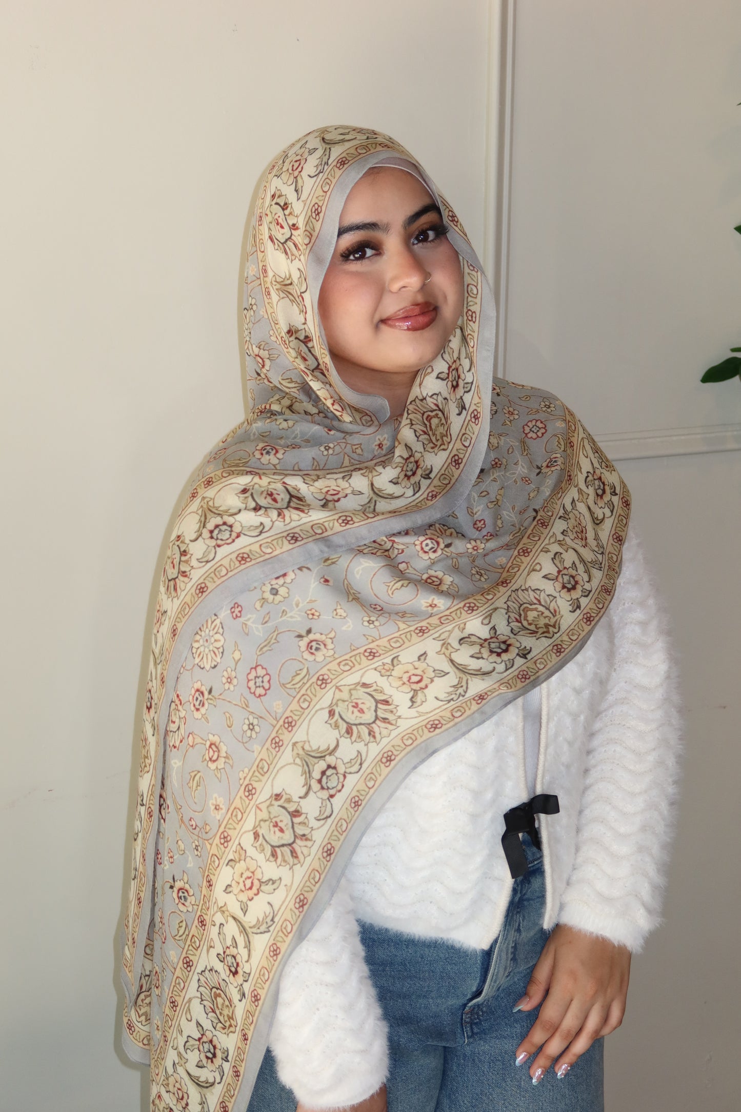 Frosted Dove Pashmina