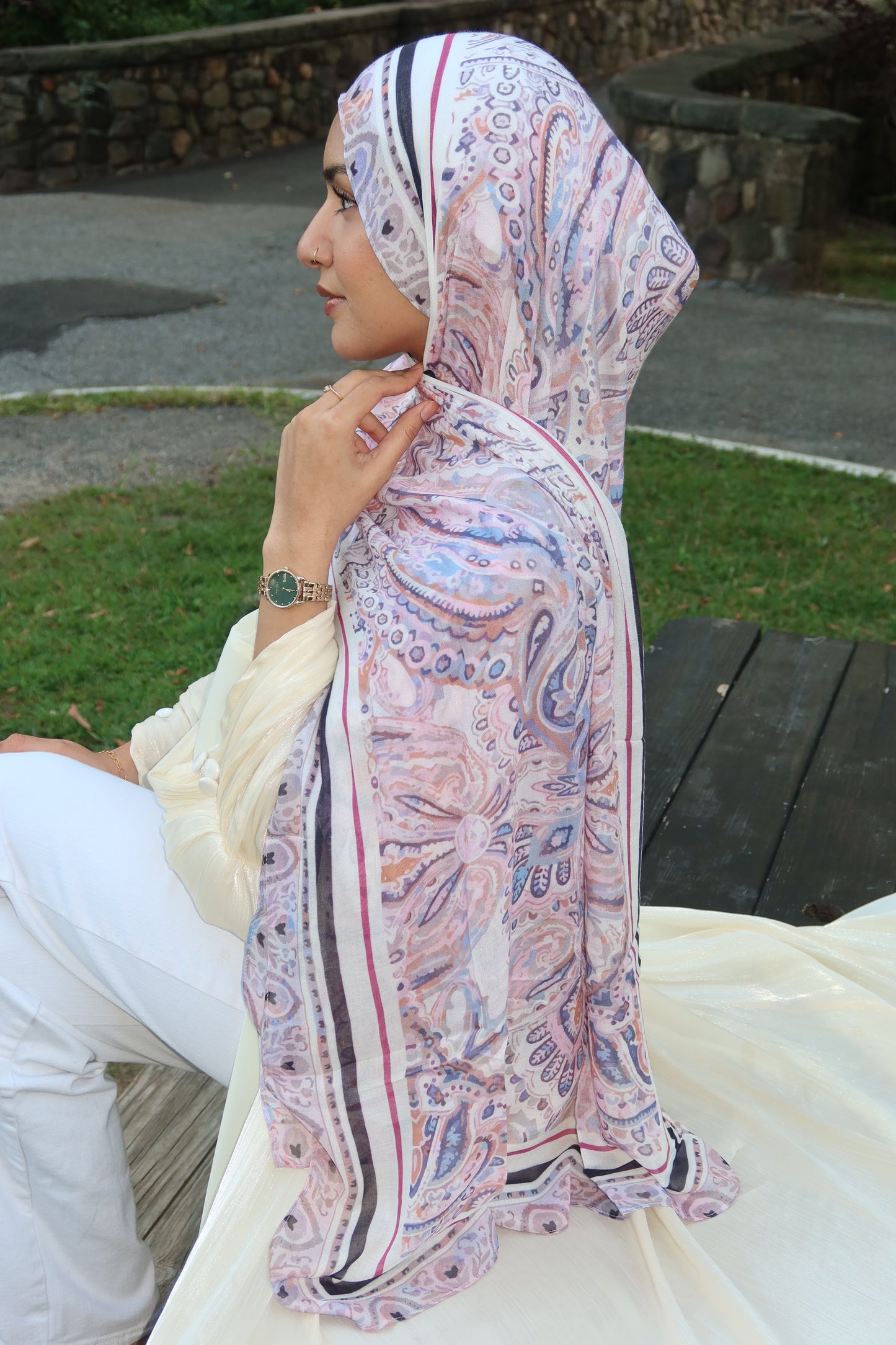 Lavender Rose Pashmina
