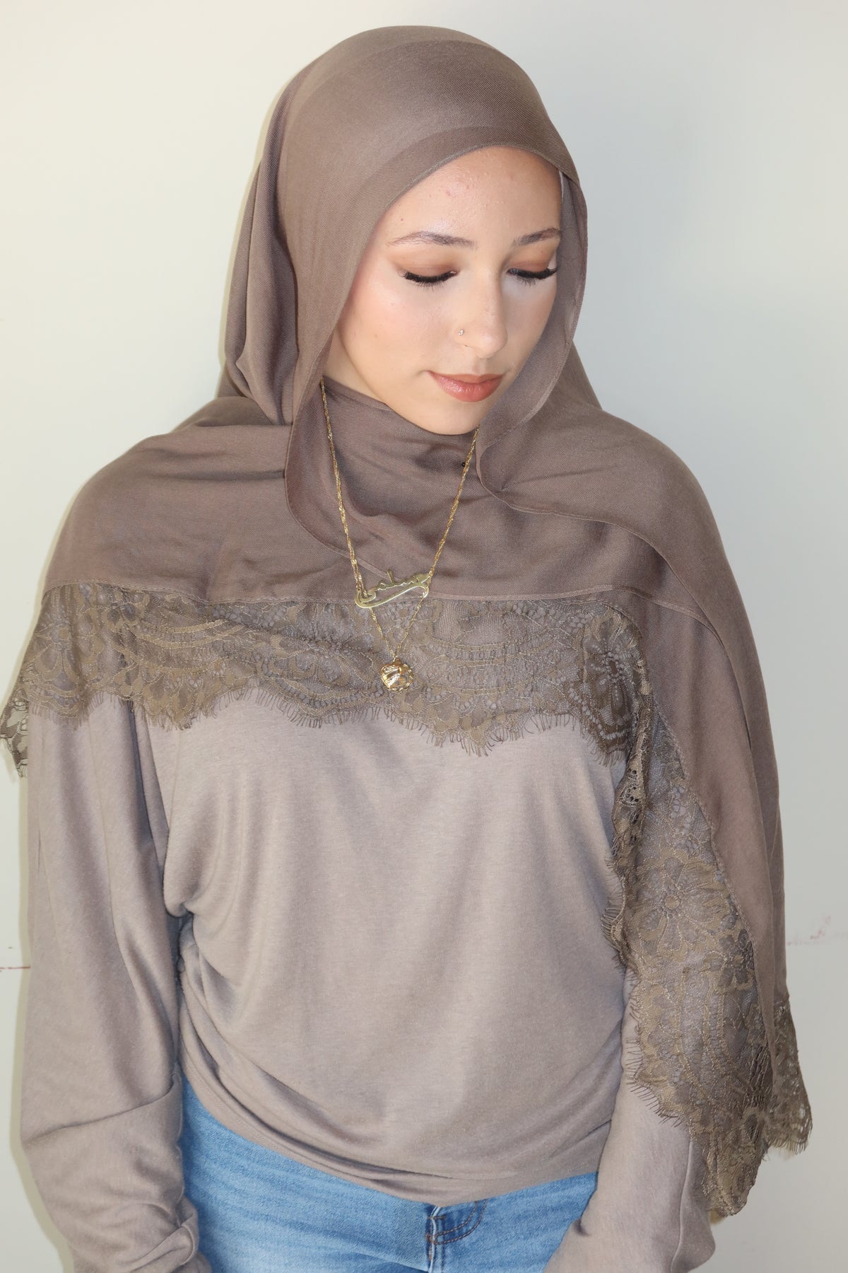 Taupe Lace
