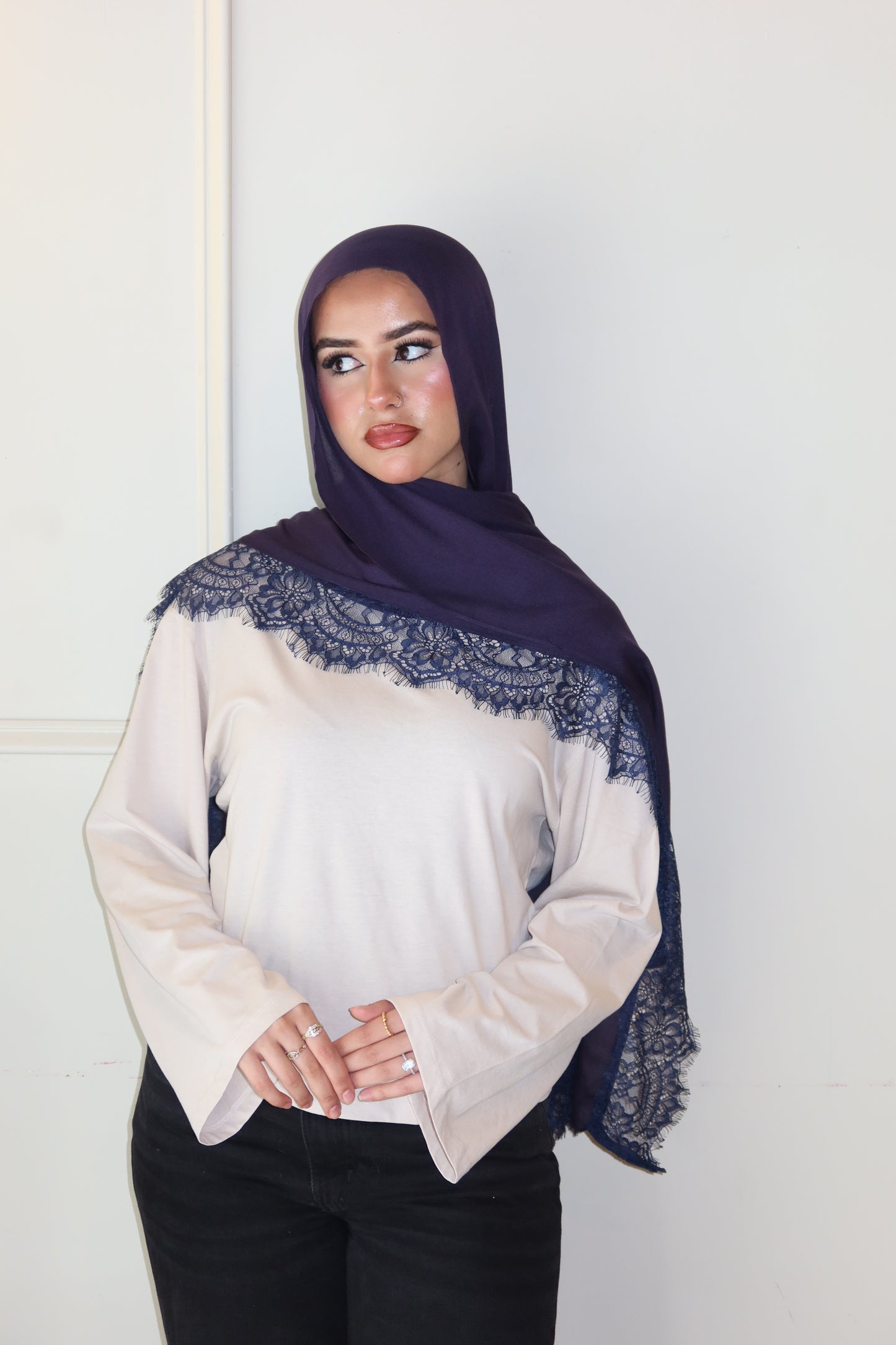 Midnight Navy Lace