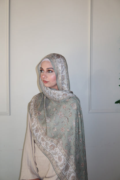 Soft Sage Pashmina