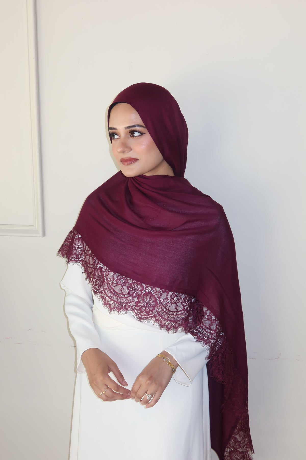 Deep Burgundy Lace