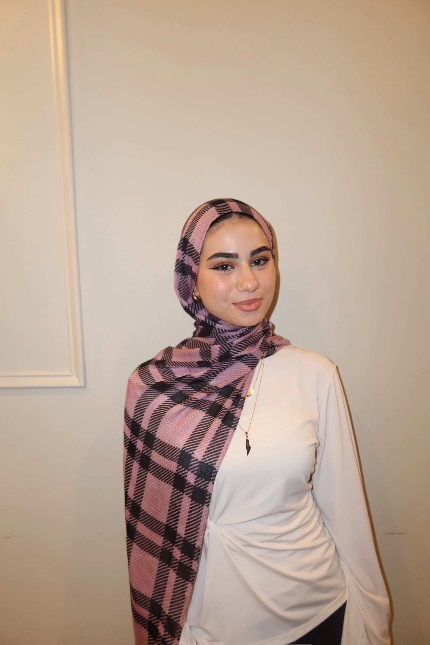 Pink Noir Plaid
