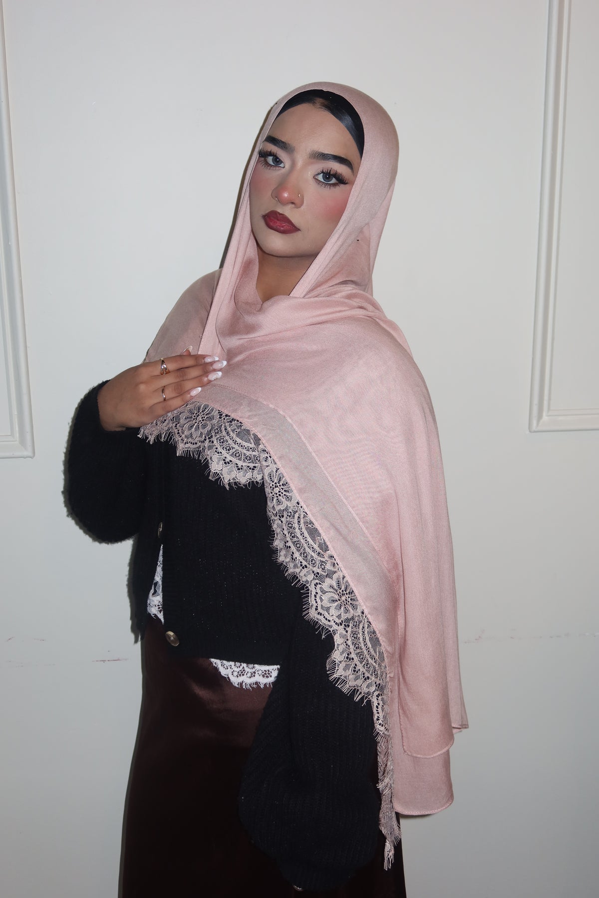 Pink Peach Lace