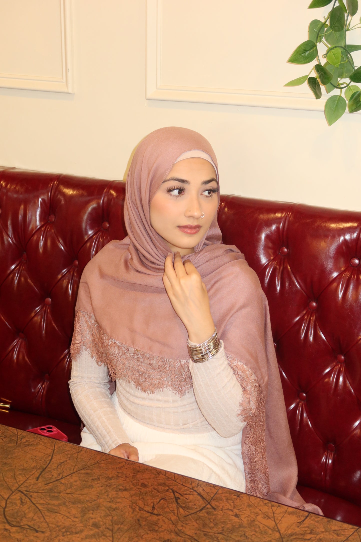 Dusty Pink Lace