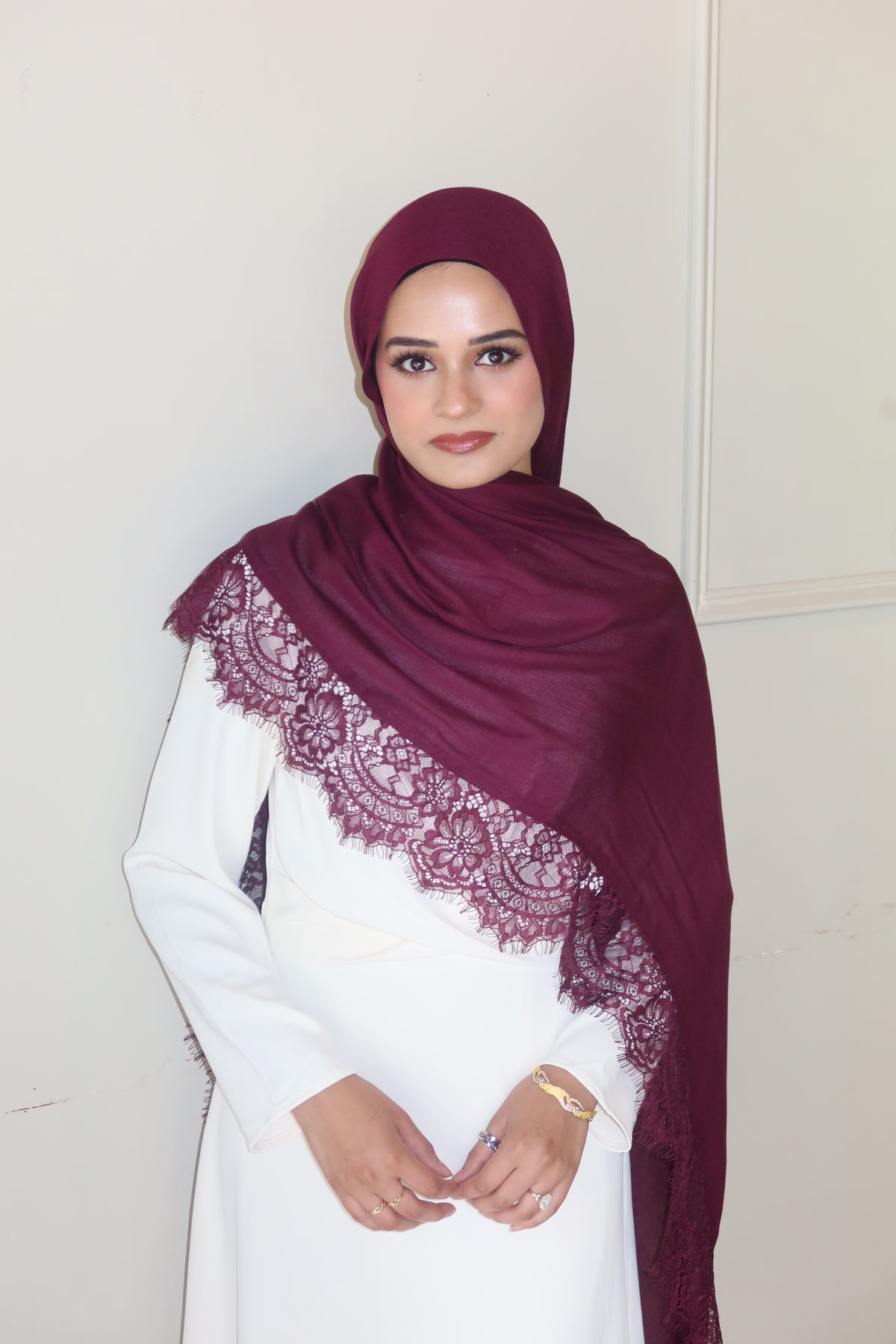 Deep Burgundy Lace