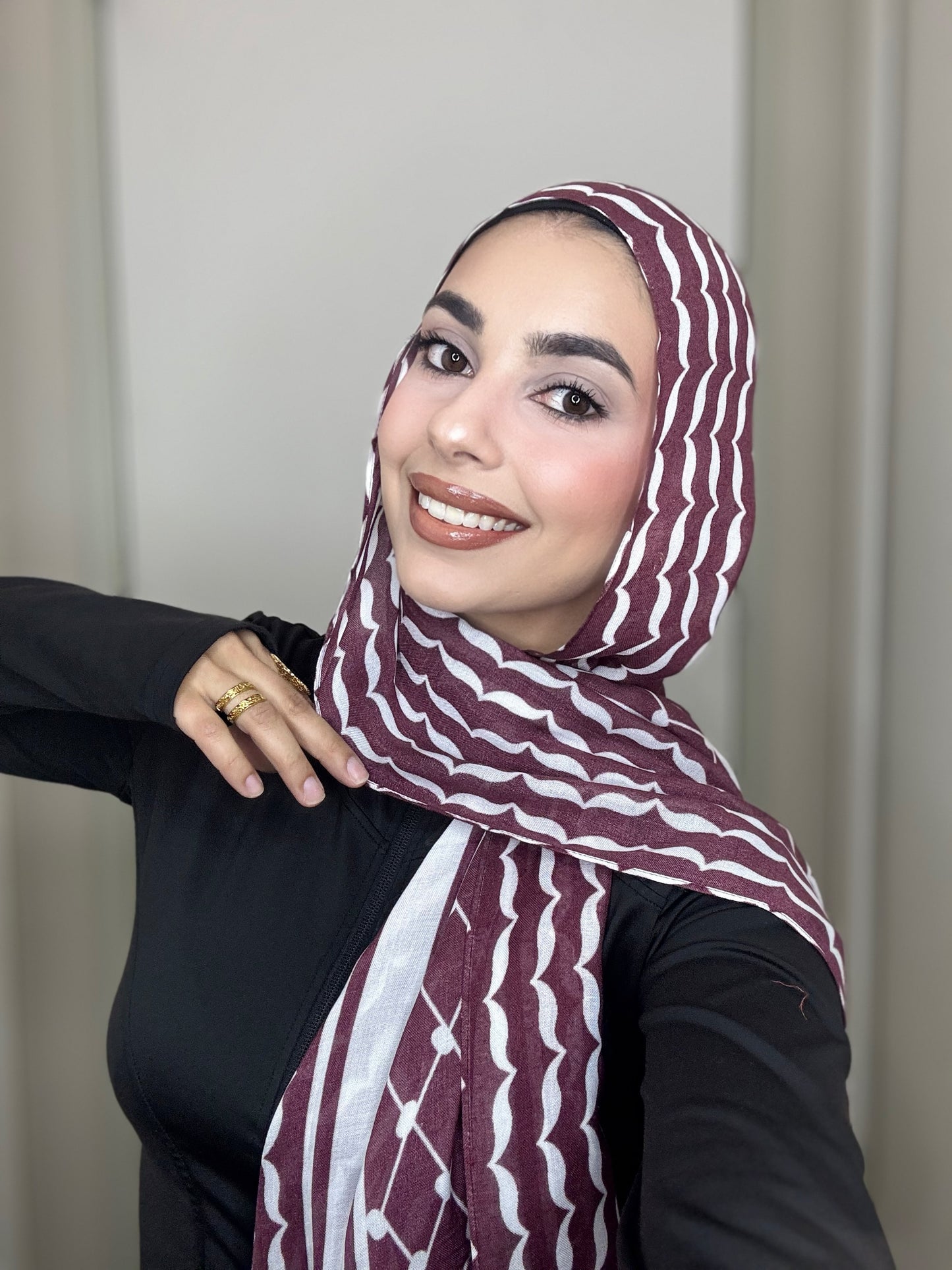 Maroon Keffiyeh