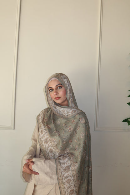 Soft Sage Pashmina