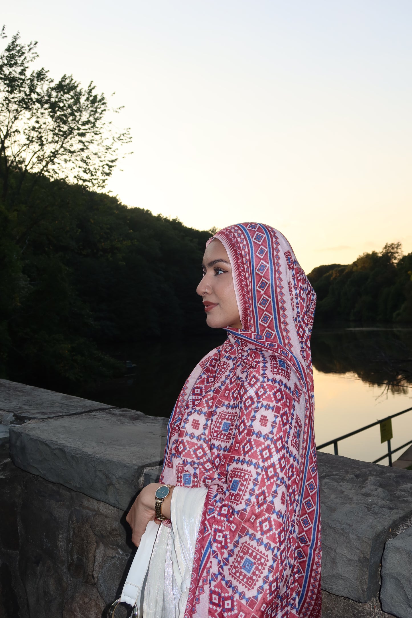 Ruby Mosaic Pashmina