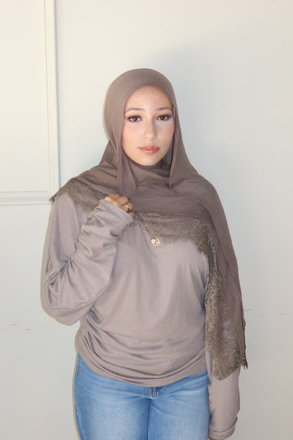 Taupe Lace