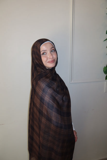 Espresso Brown Plaid