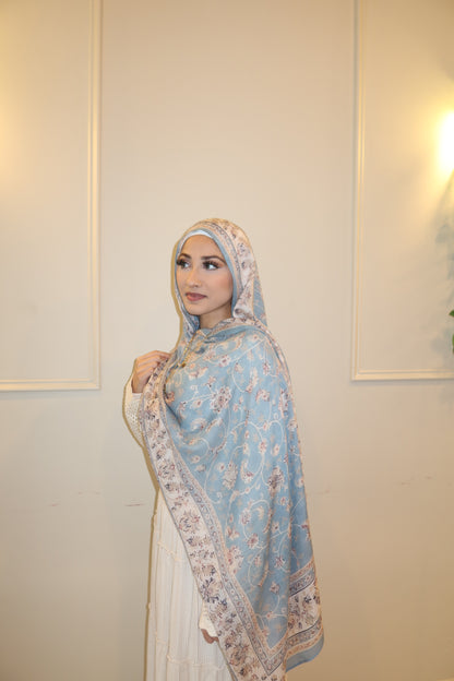 Soft Blue Pashmina