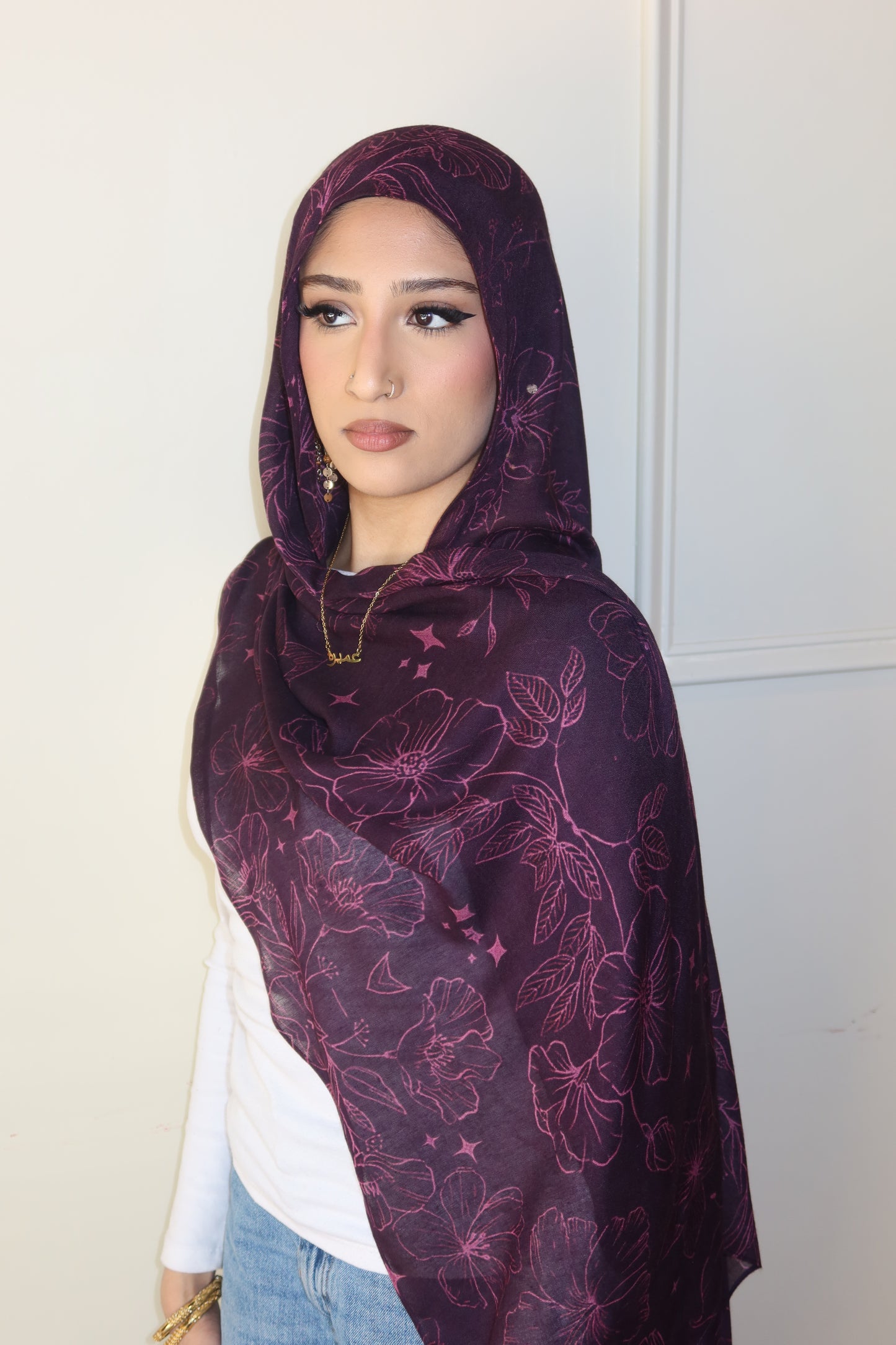 Plum Night Floral