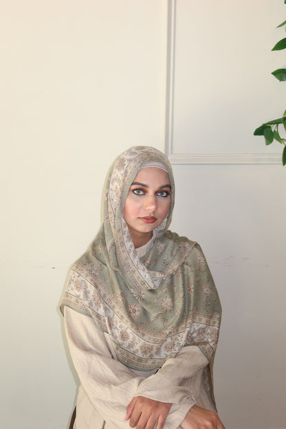 Soft Sage Pashmina
