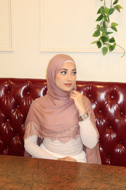 Dusty Pink Lace