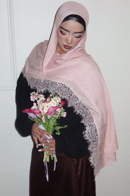 Pink Peach Lace