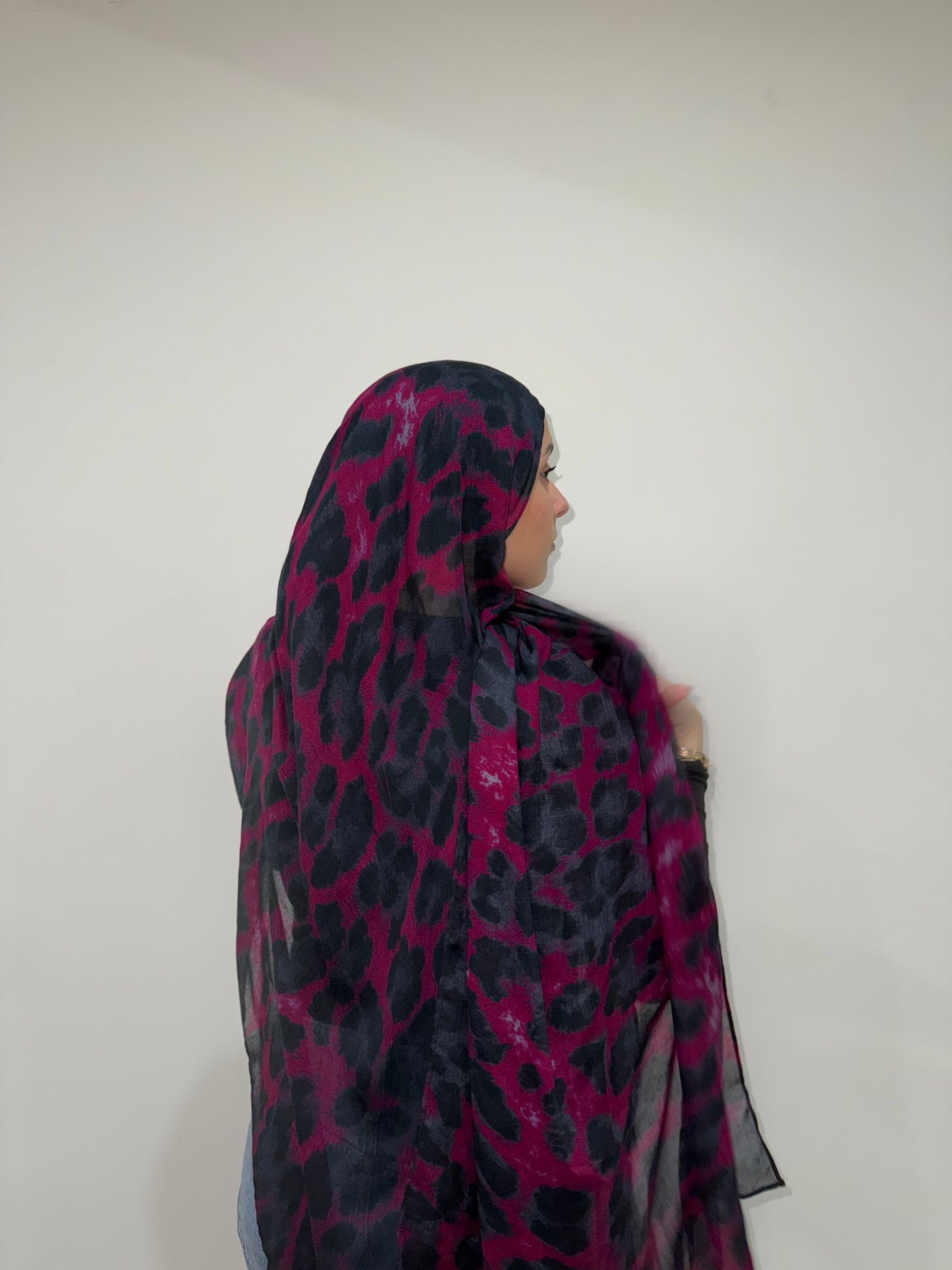 Burgundy Leopard